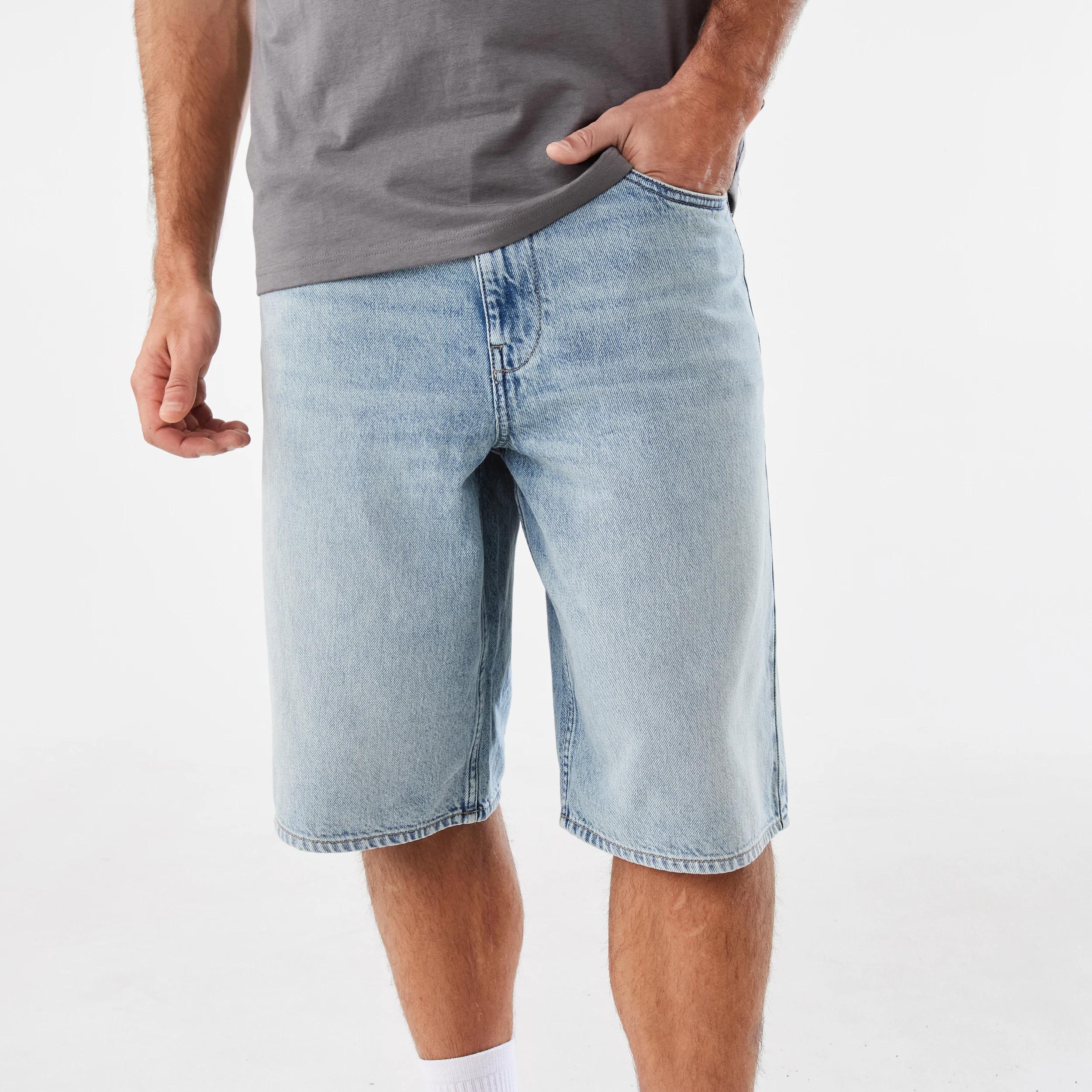 1 Baggy Denim Shorts Light Wash, 1 of 6