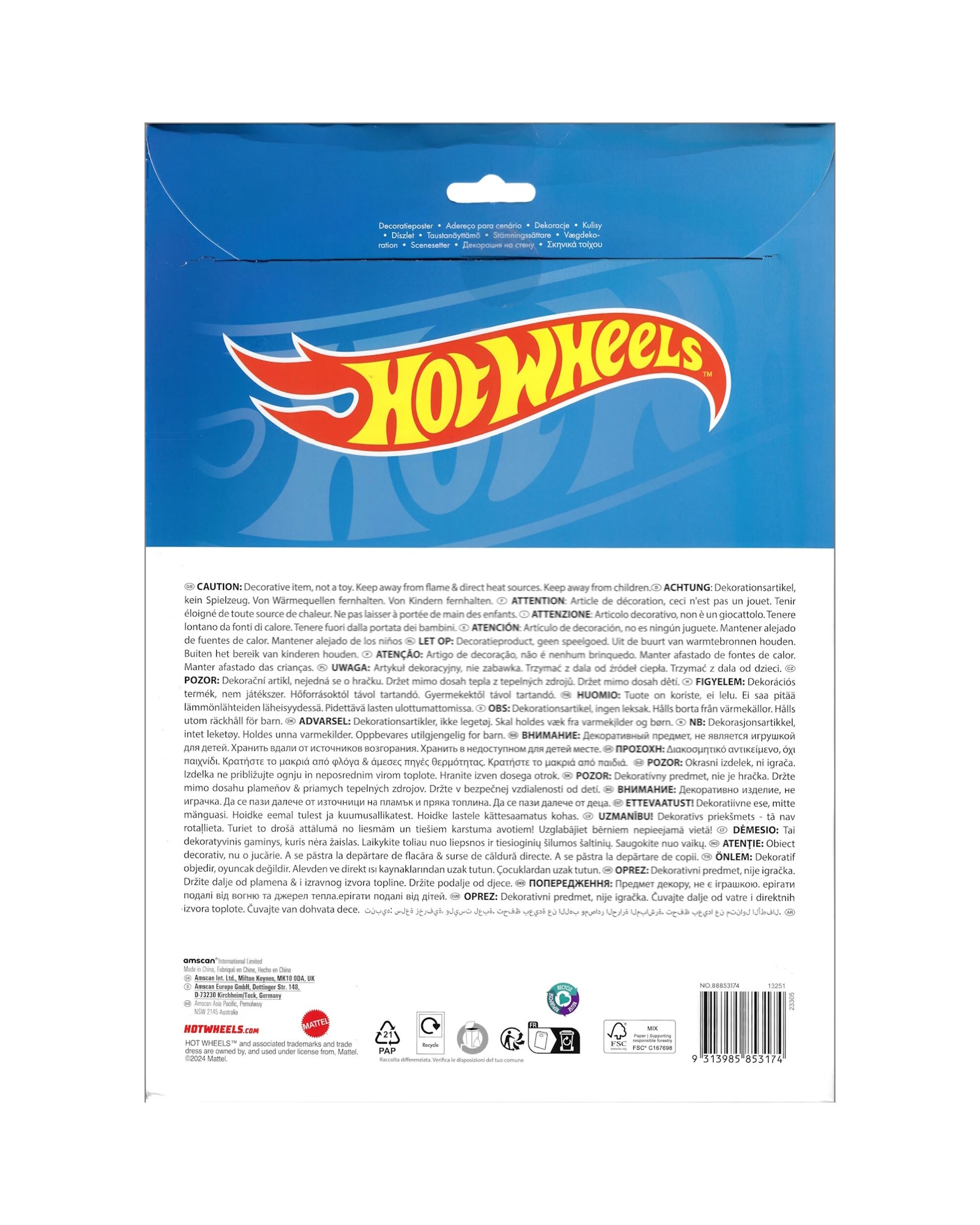 3 Amscan Inc. Hot Wheels Scene Setter Backdrop, 3 of 3