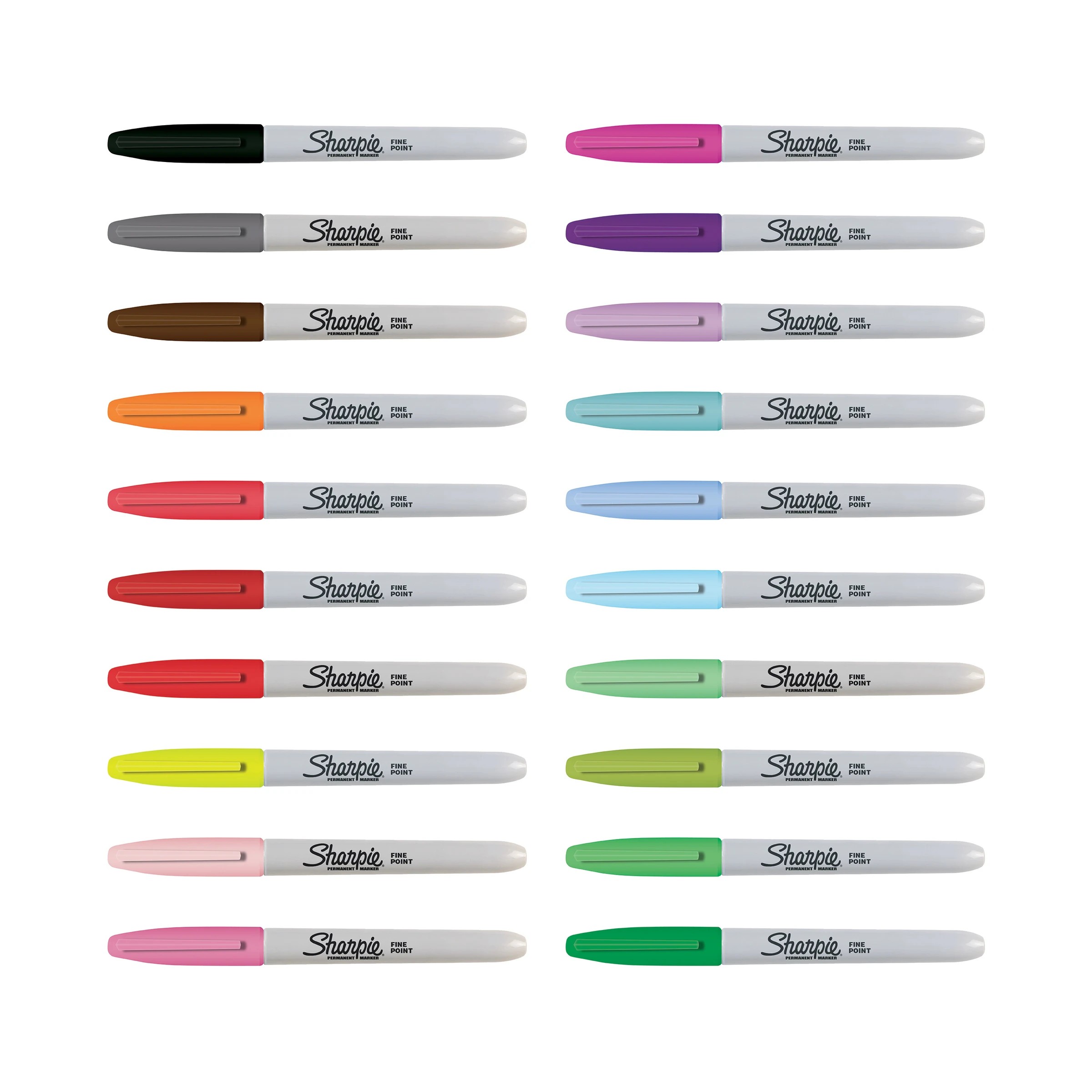 20 Pack Sharpie Limited Edition Fine Tip Permanent Markers Tiger Pack ...