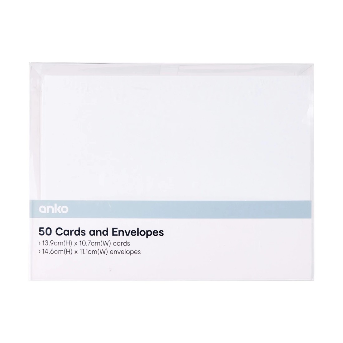 1 50 Pack Cards and Envelopes - White, 1 of 3