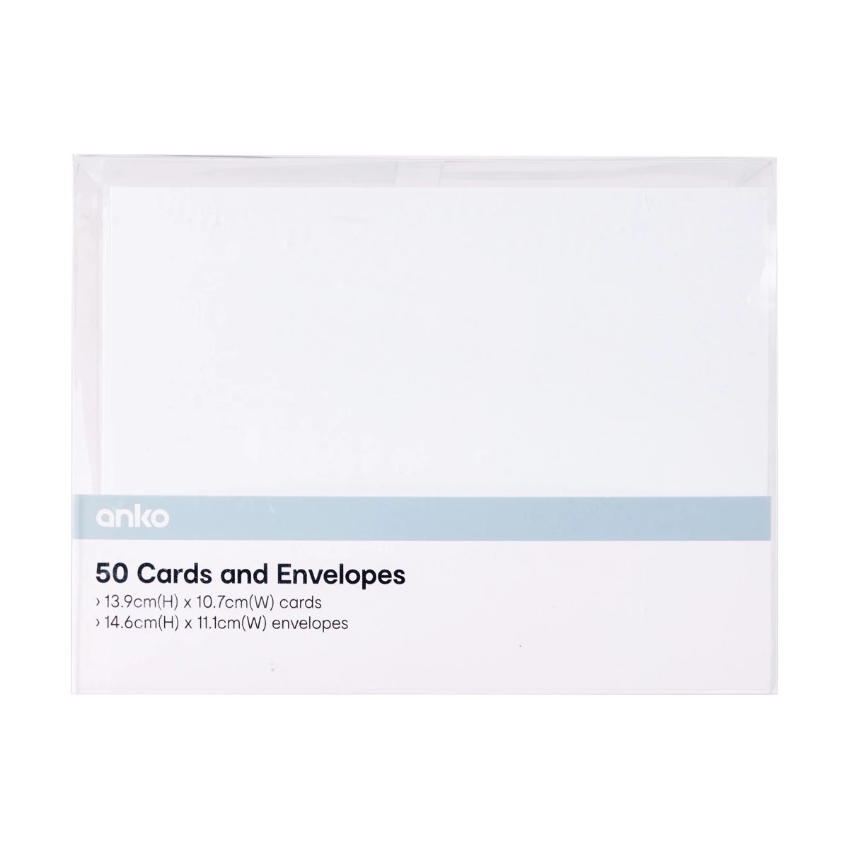 1 50 Pack Cards and Envelopes - White, 1 of 3