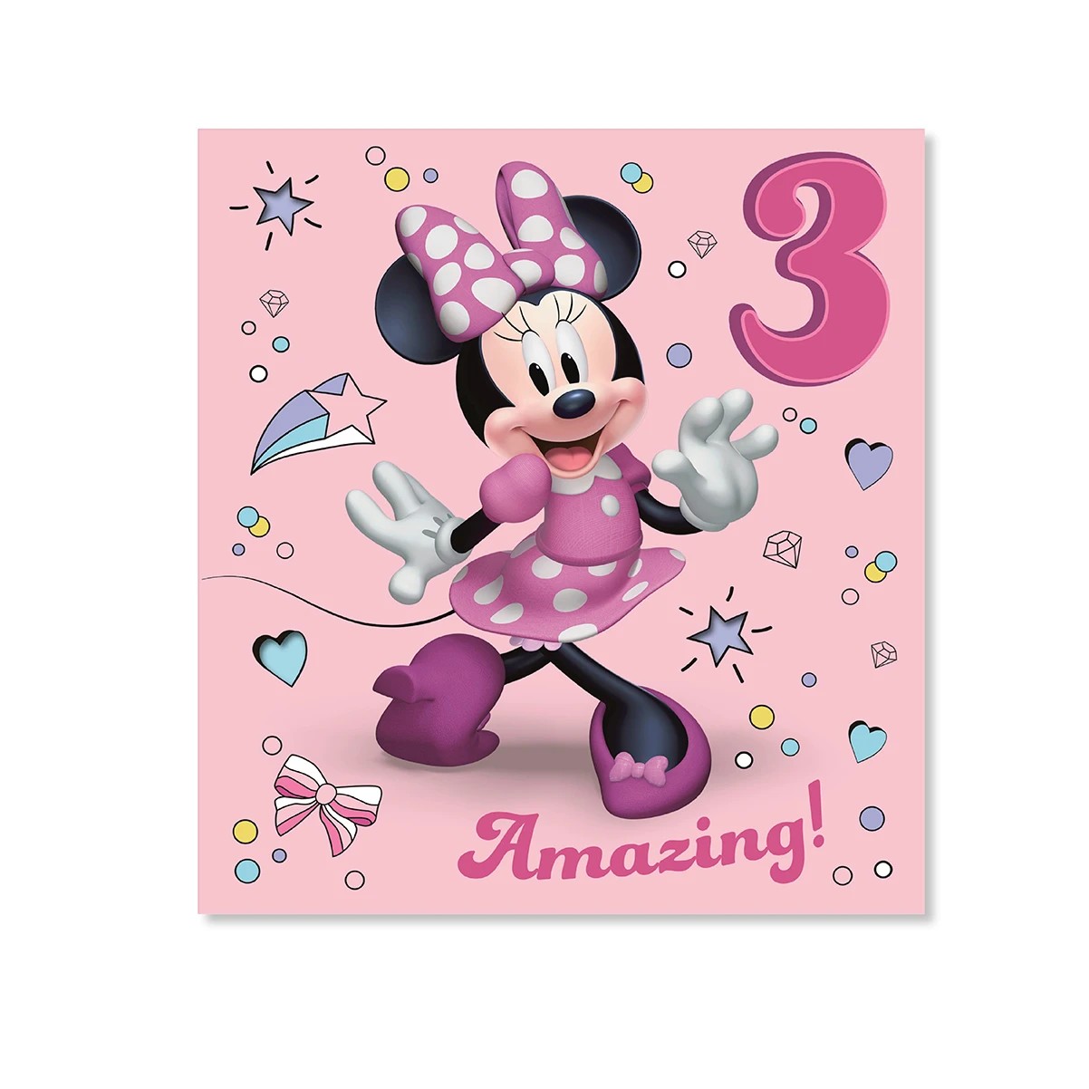 3 Hallmark 3rd Birthday Card - Minnie Mouse, 3 of 3