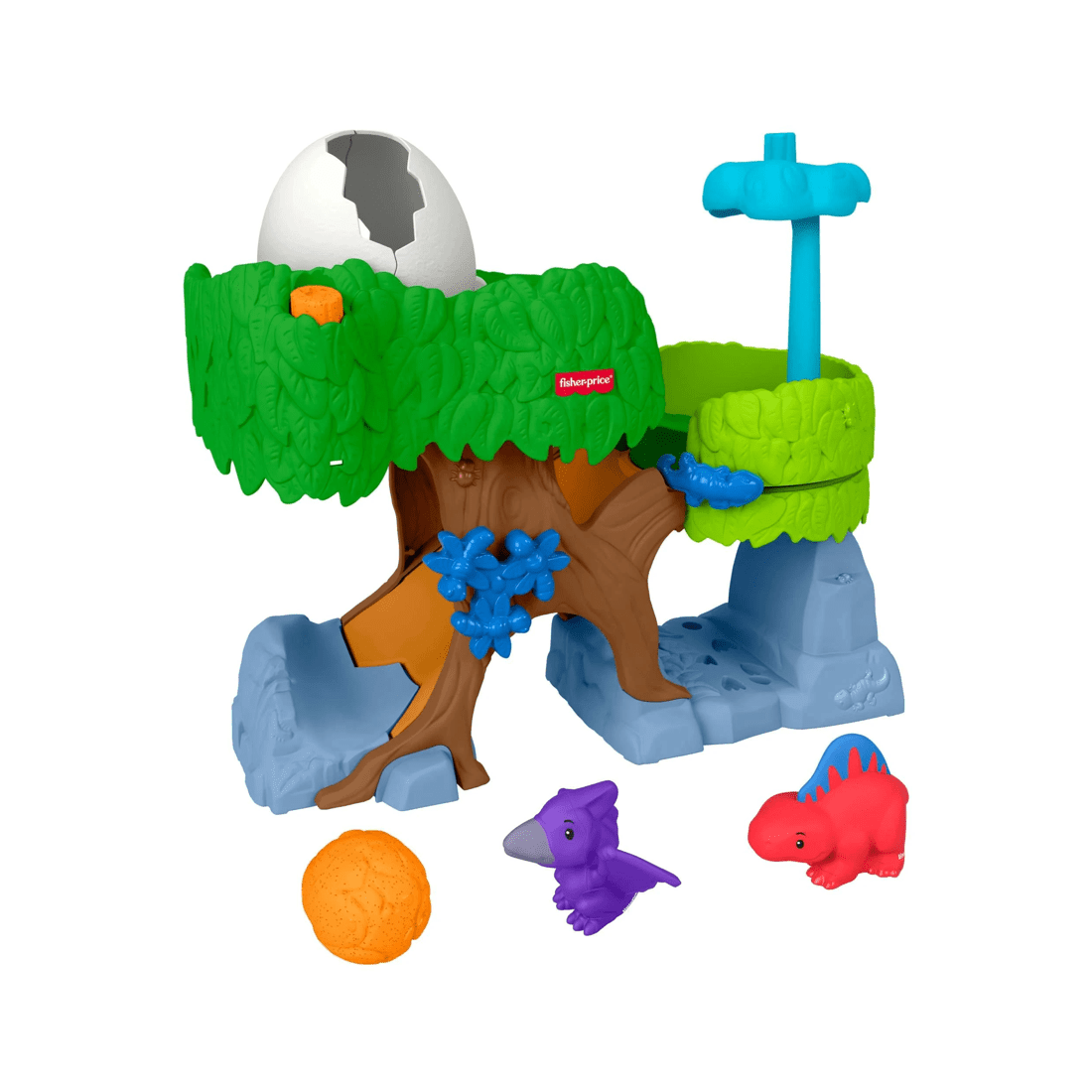 2 Mattel Fisher-Price Little People Dinosaur Hatch & Slide Playset Toddler Toy - Multi, 2 of 6