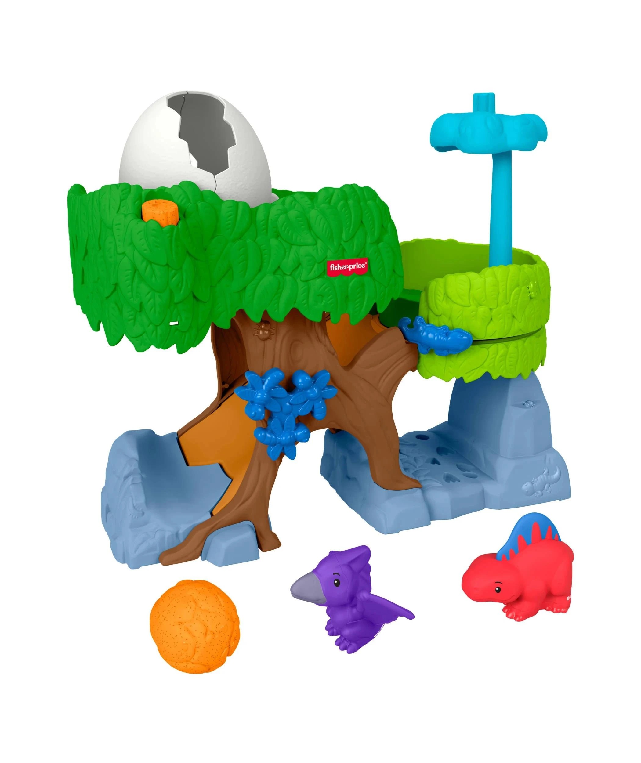 2 Mattel Fisher-Price Little People Dinosaur Hatch & Slide Playset Toddler Toy - Multi, 2 of 6