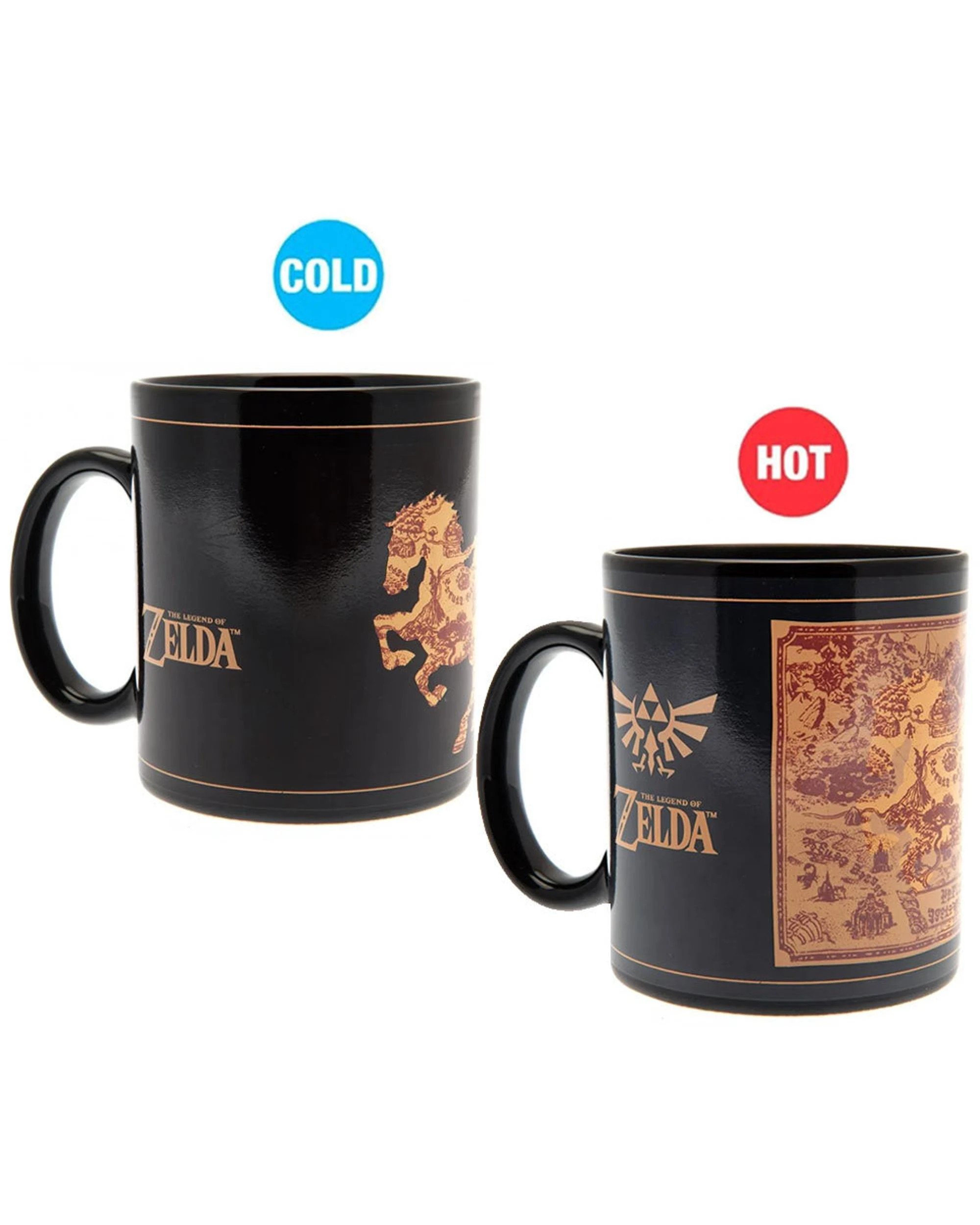 5 The Legend of Zelda Map Heat Changing Mug - Black, 5 of 6