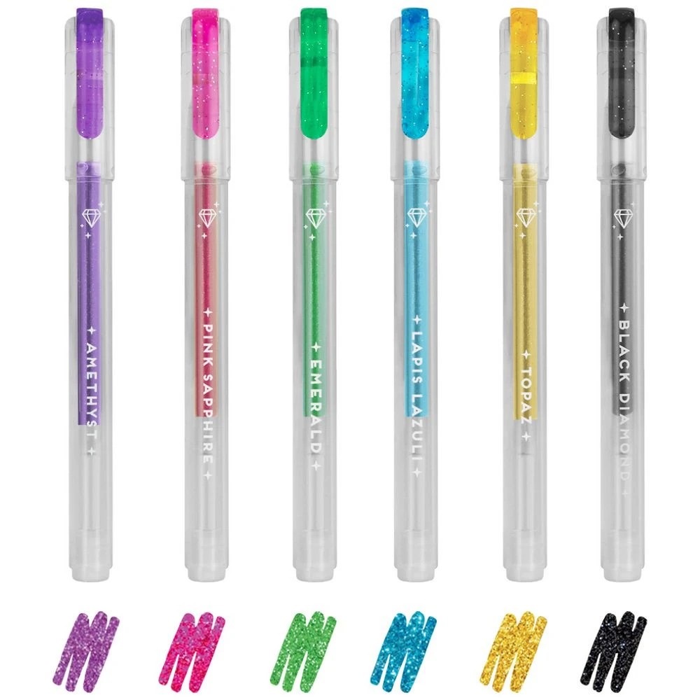 2 Legami Mini Glitter Gel Pen 6 Pack, 2 of 3