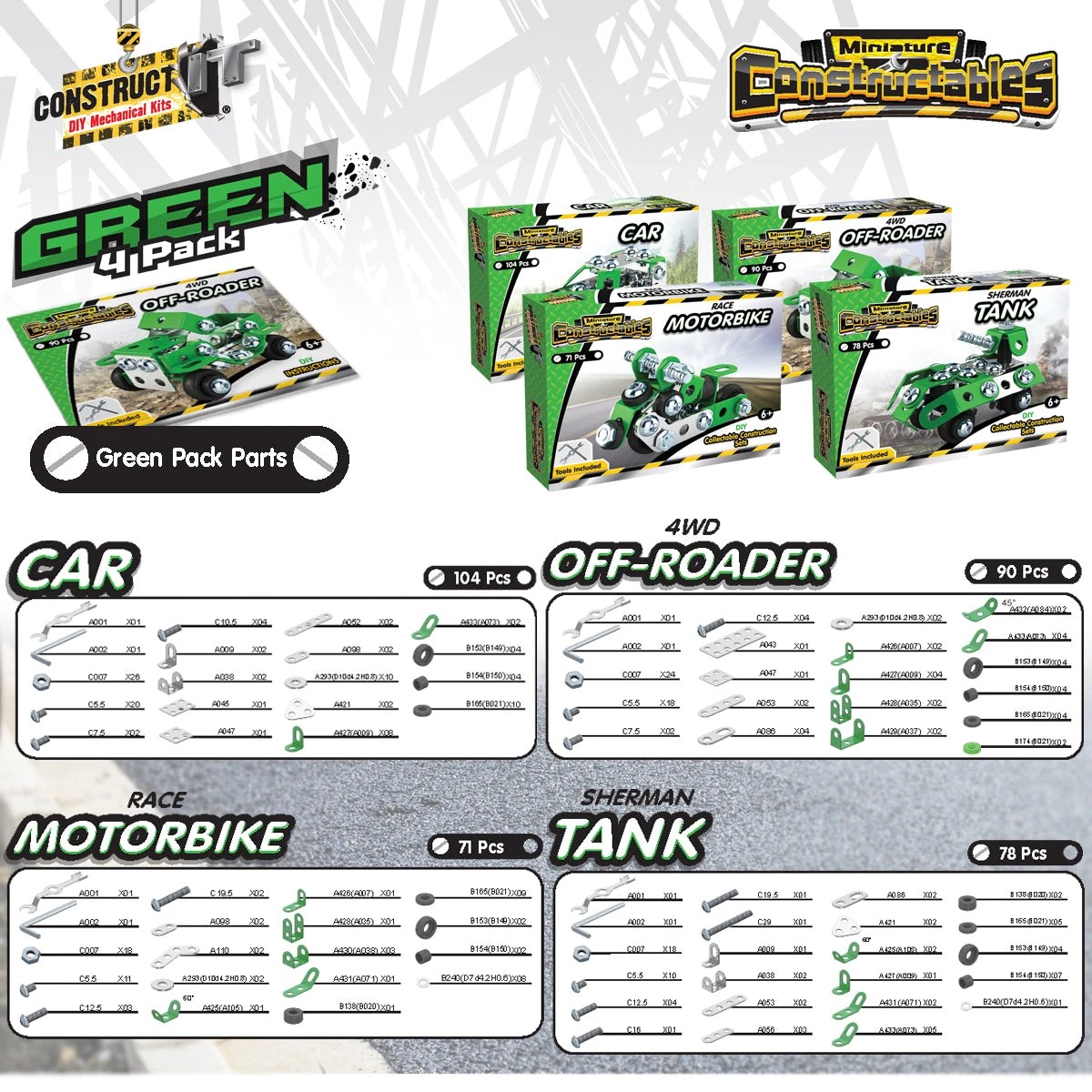 5 Construct-It Constructables Green Pack, 5 of 8