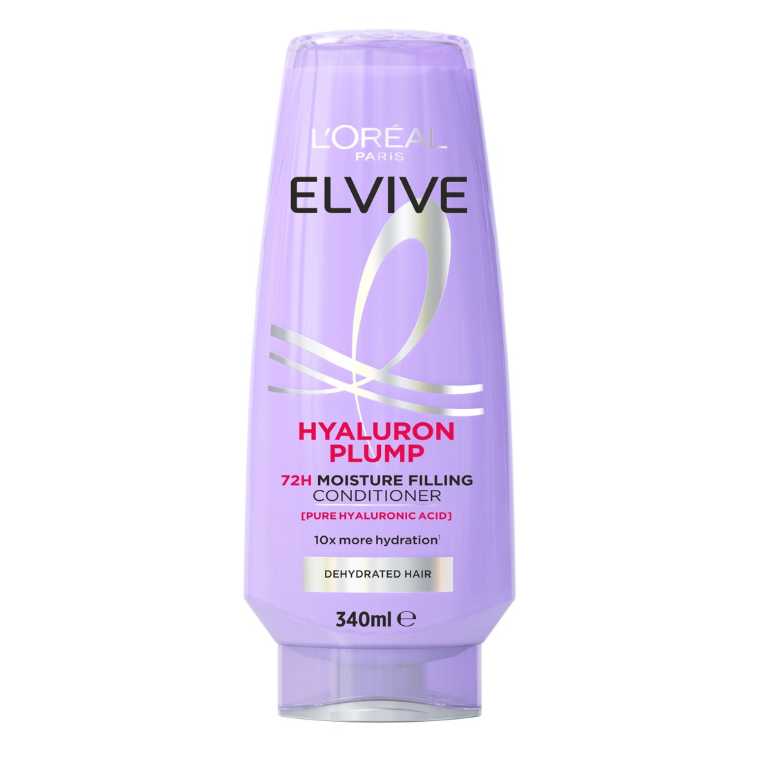 1 L'Oreal Paris Elvive Hyaluron Plump 72H Moisture Filling Conditioner 340ml - Pure Hyaluronic Acid, 1 of 6