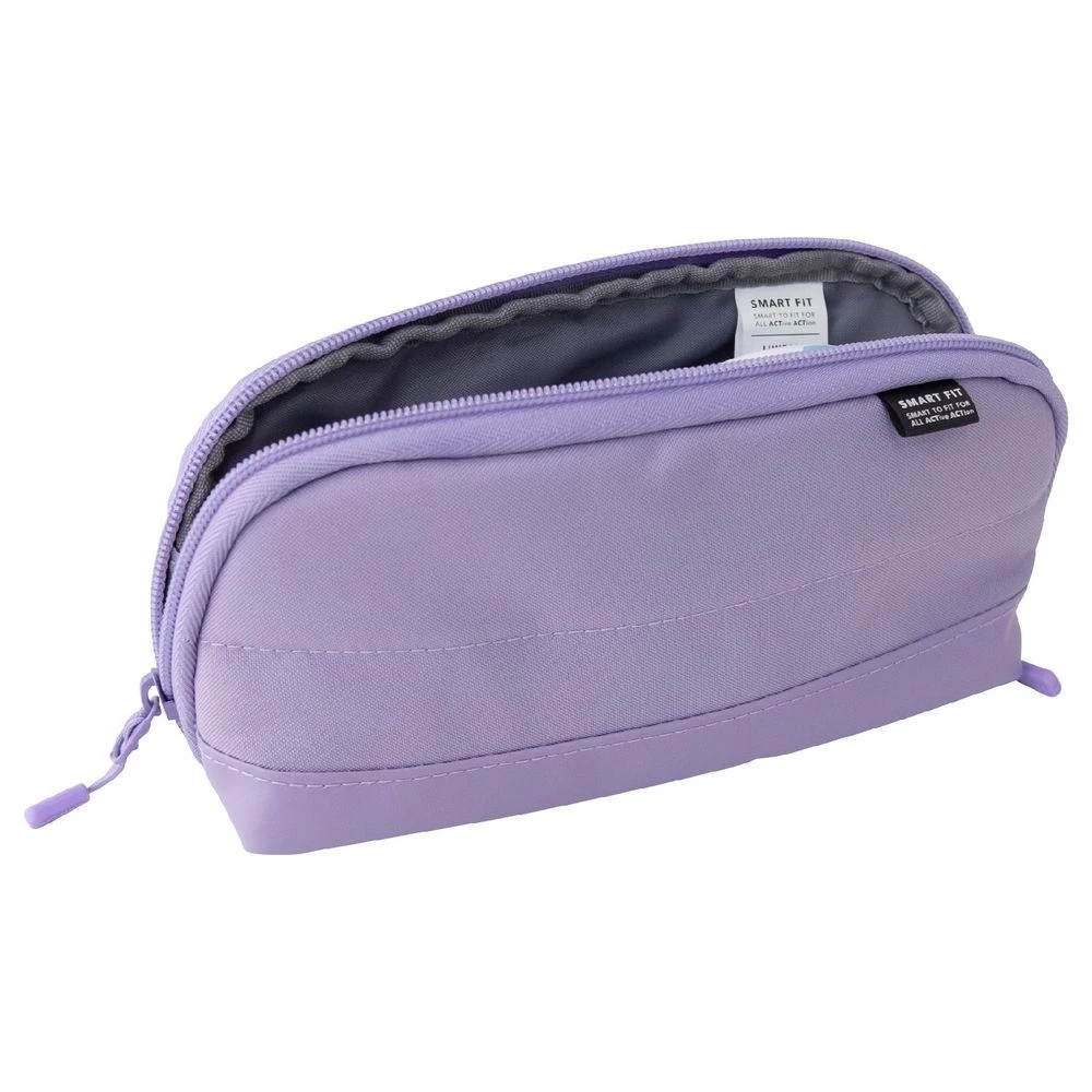 4 Smart Fit 1-Zip Wide Open Pencil Case Purple, 4 of 10