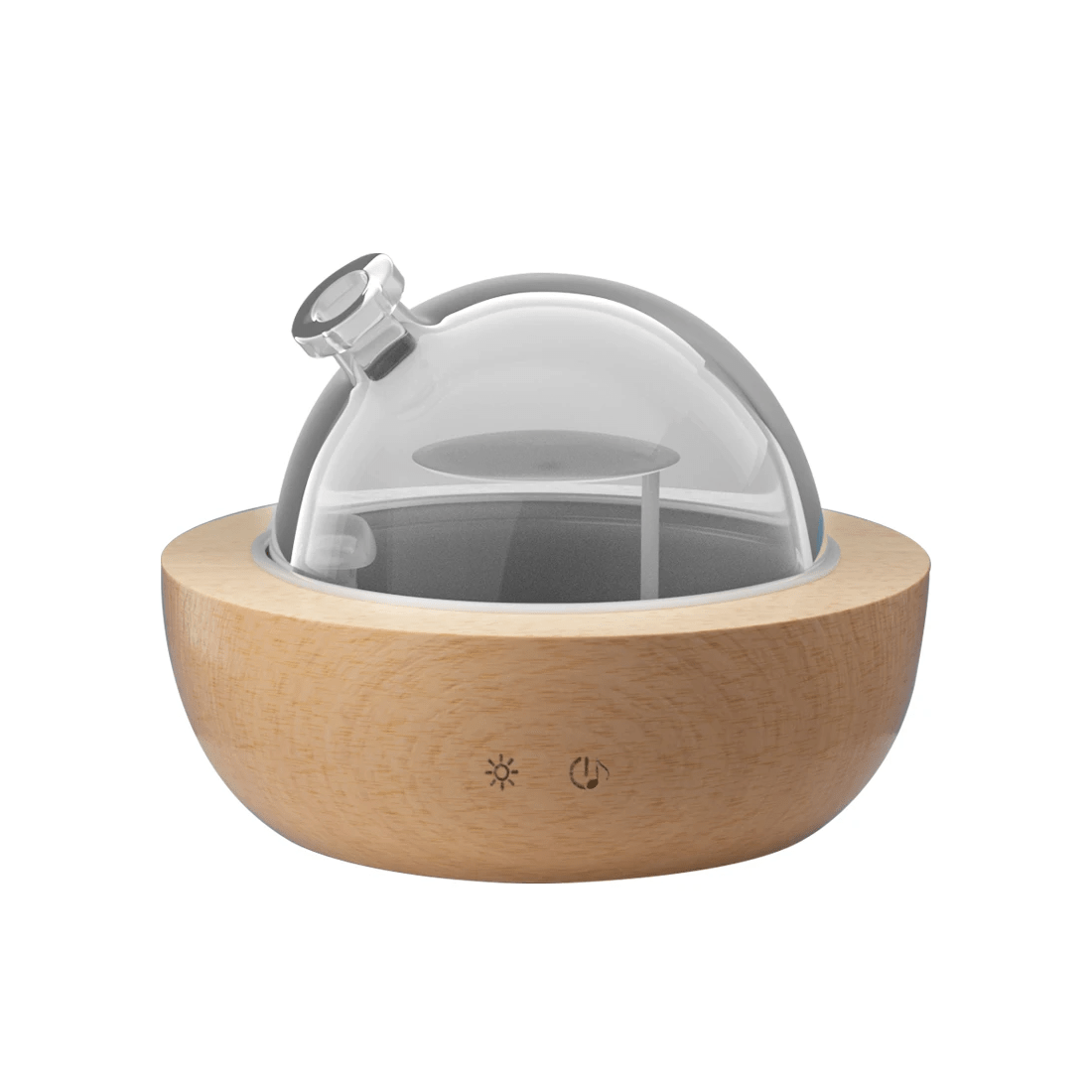 1 Devanti Aroma Diffuser Aromatherapy Glass 200ml - Brown, 1 of 2