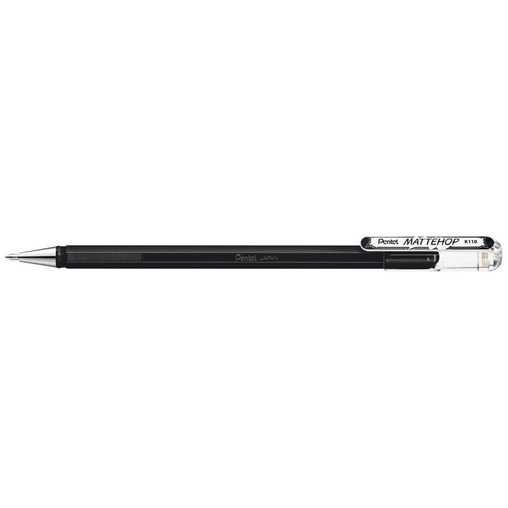2 Pentel Mattehop Gel Pen 1.0mm Black, 2 of 2