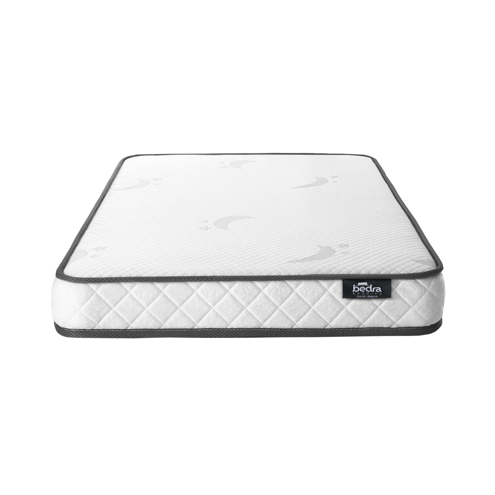 3 Bedra Bedding King Single Mattress Tight Top Bed Bonnell Spring Foam 13cm
 - White, 3 of 10