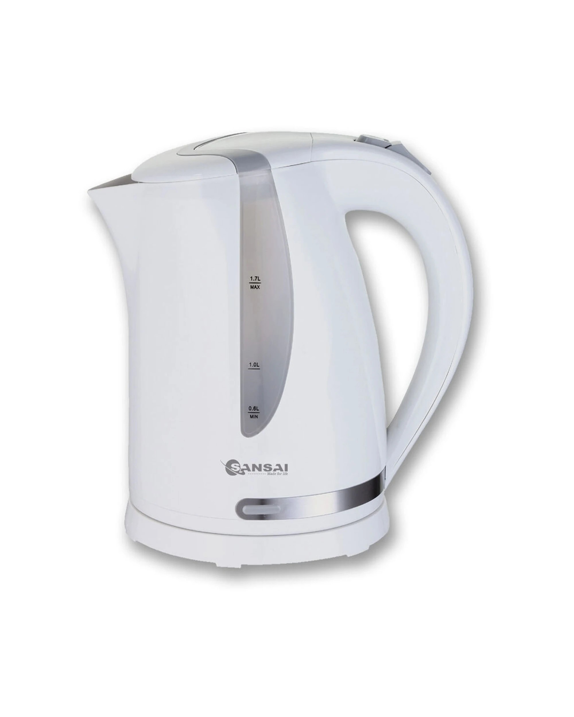 3 Sansai 1.7l Electric 2200w Cordless Kettle Jug Water Boiler W/ Swivel Base - White, 3 of 3