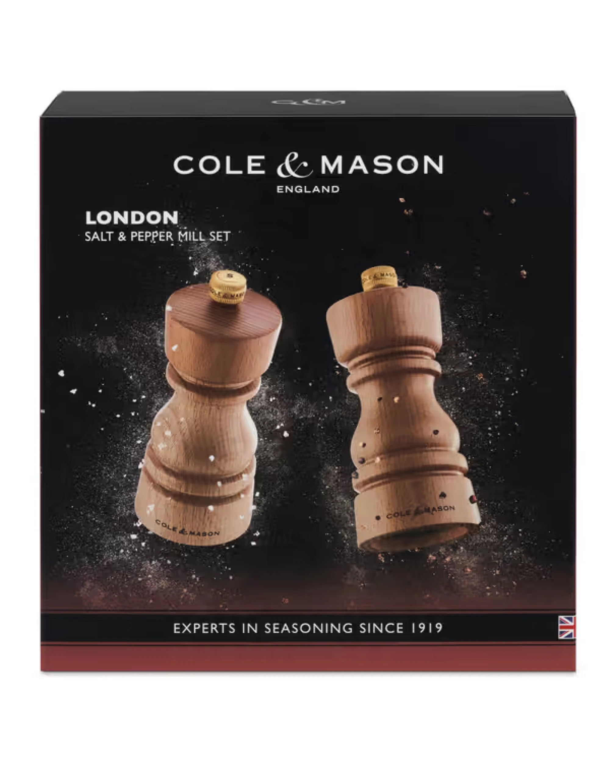 4 Cole & Mason London Salt & Pepper Shaker Mill Gift Set - Natural Beech - 130mm, 4 of 9