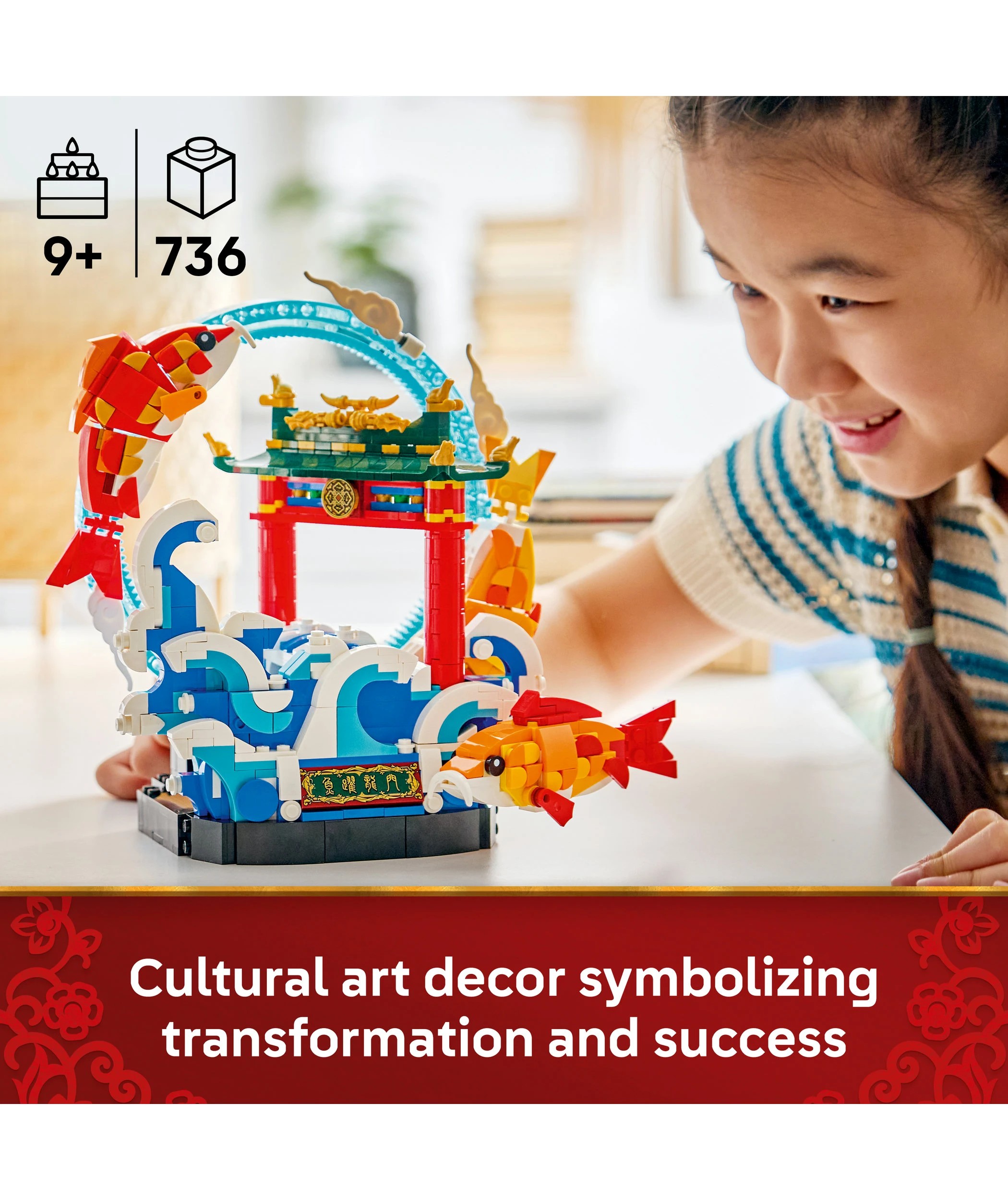 2 LEGO® Spring Festival Prosperity Carp Leaping 80120 - Multi, 2 of 10