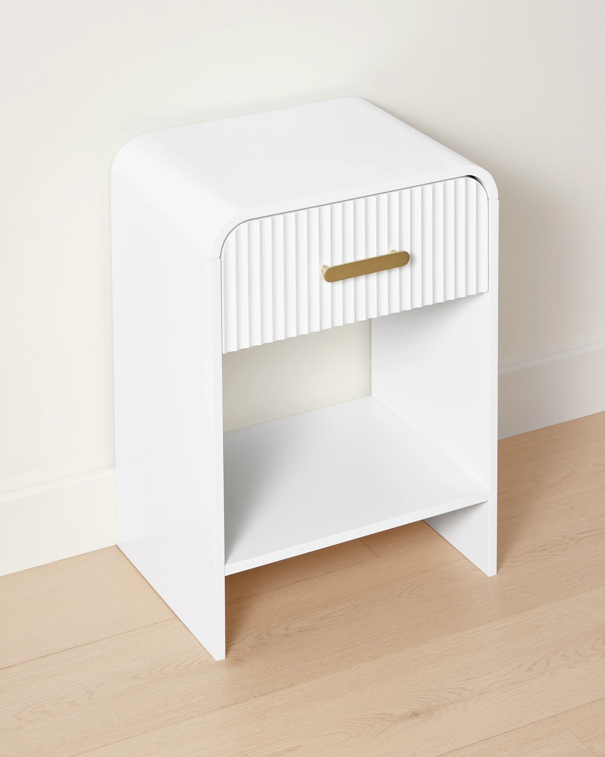 3 Luna Bedside Table - White, 3 of 9