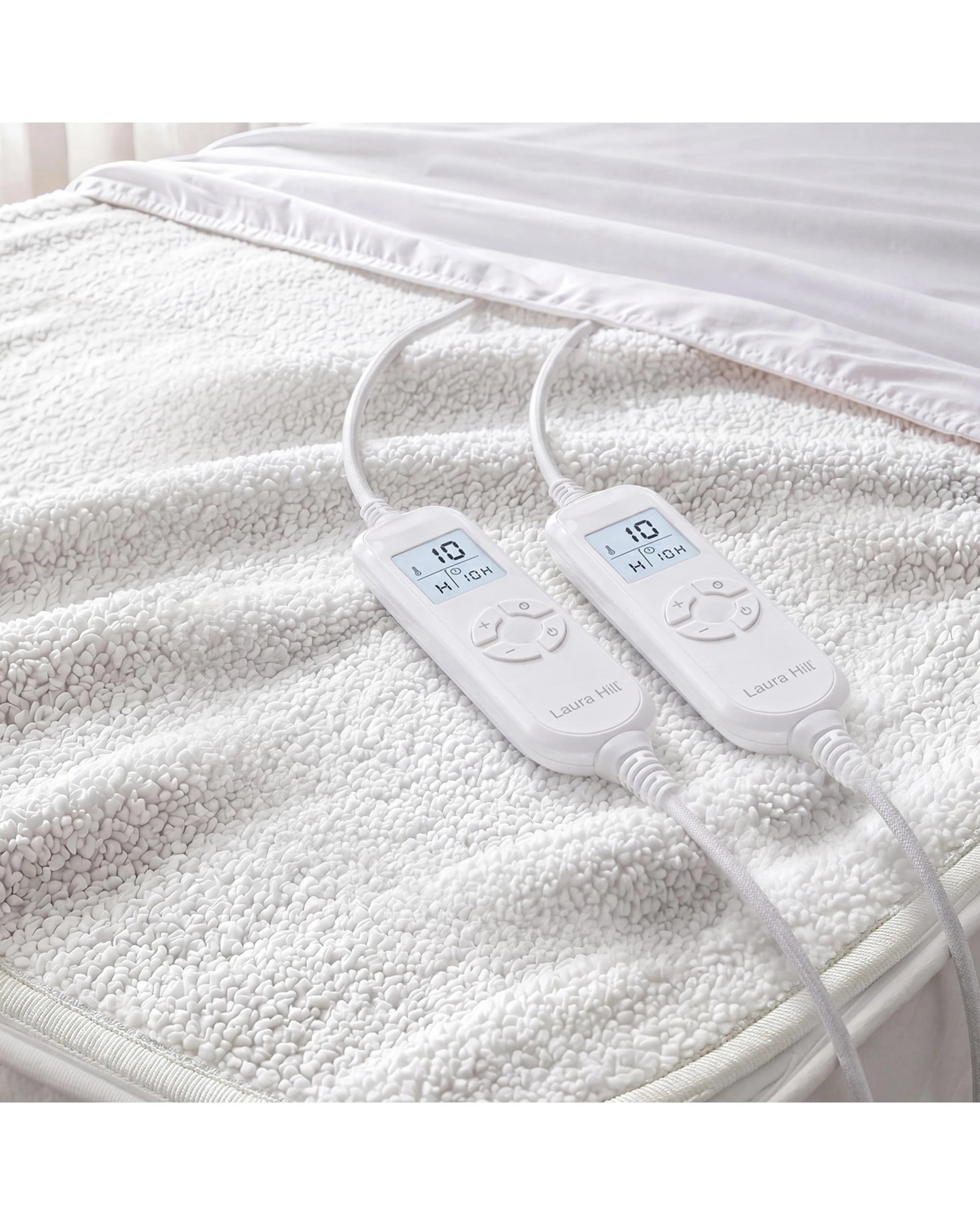 10 Laura Hill Queen Electric Heated Underlay Blanket Fleecy Fabric with Timer - Queen Bed, 10 of 10