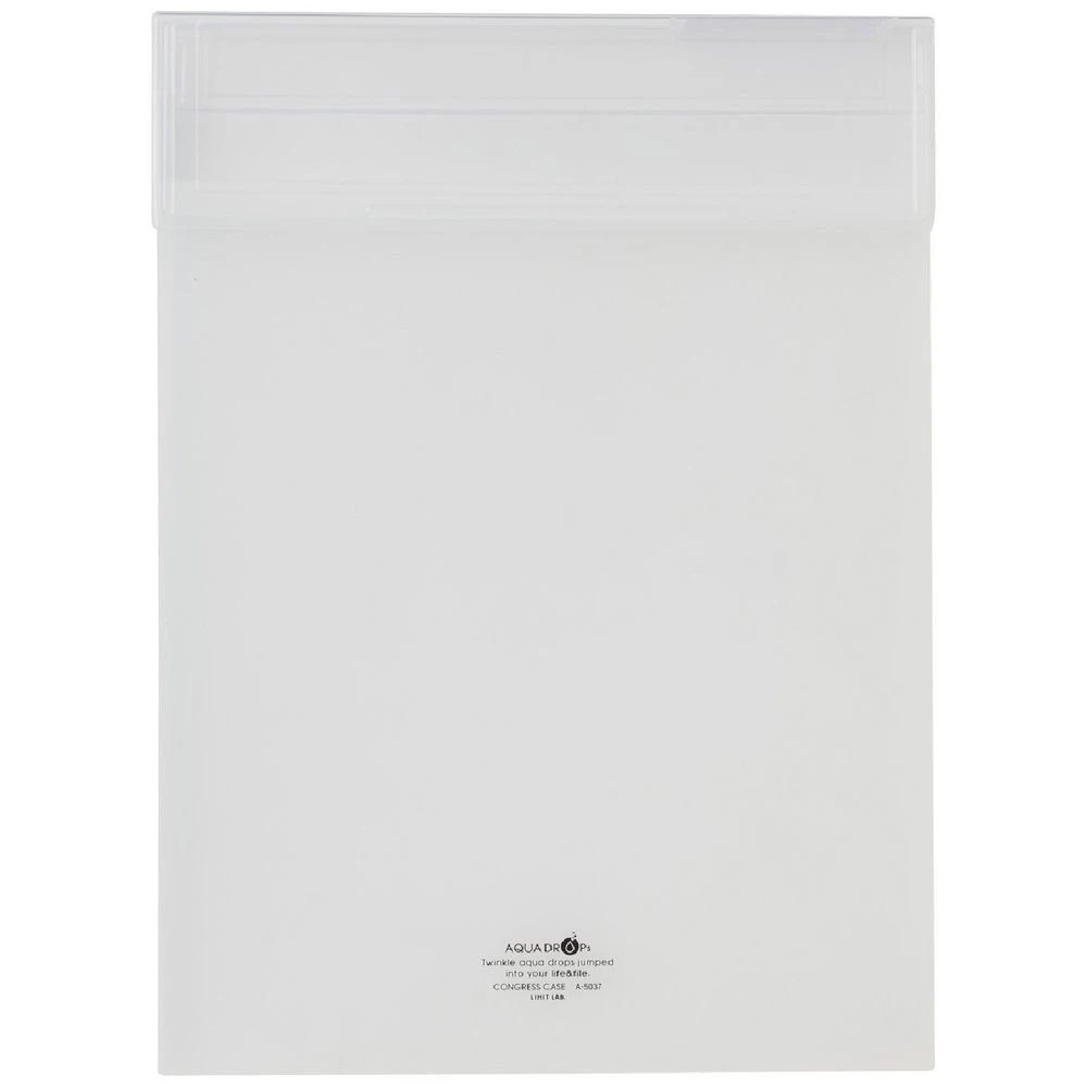 1 Aqua Drops A3 Document Box Clear, 1 of 3
