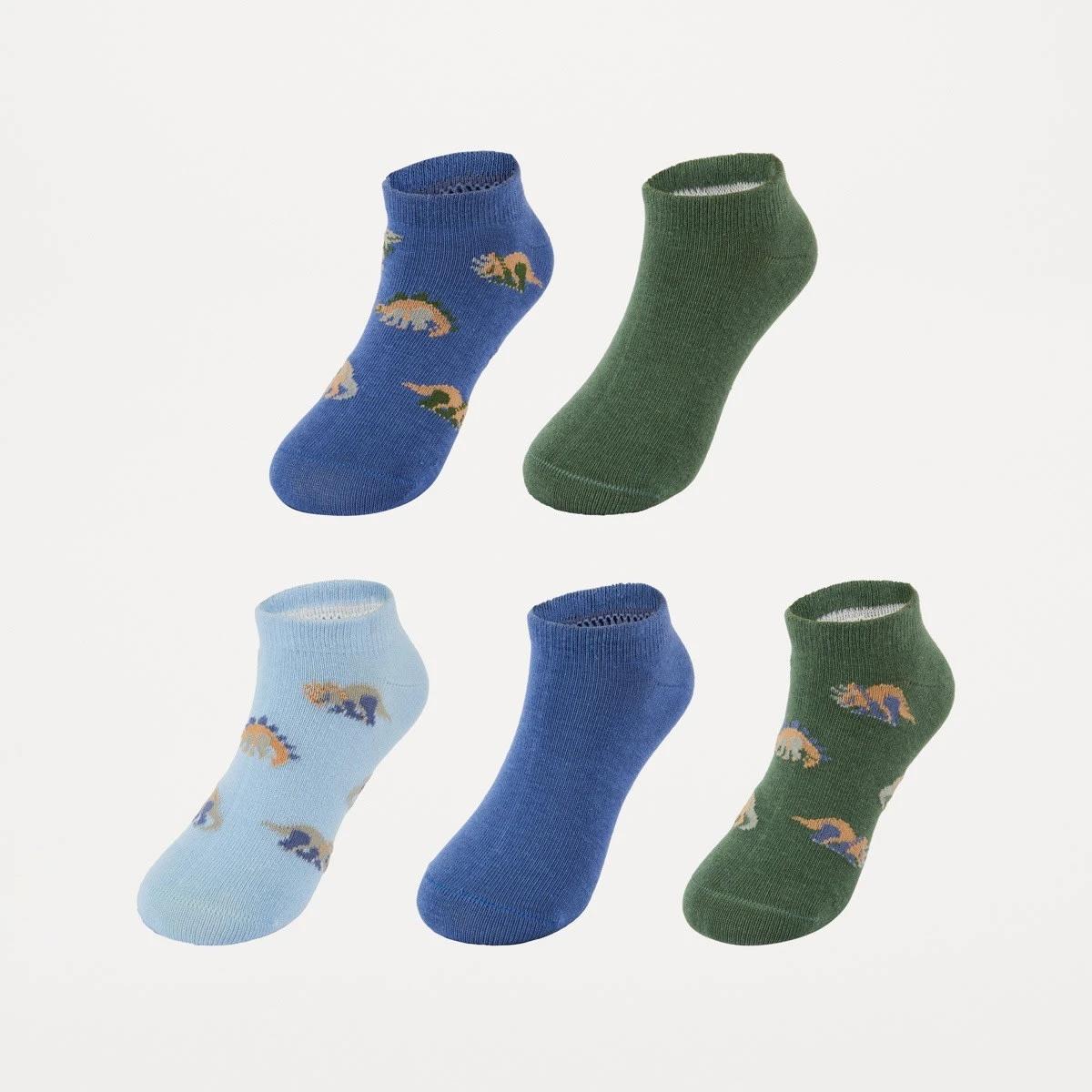 1 5 Pack Low Cut Socks DINOS, 1 of 3