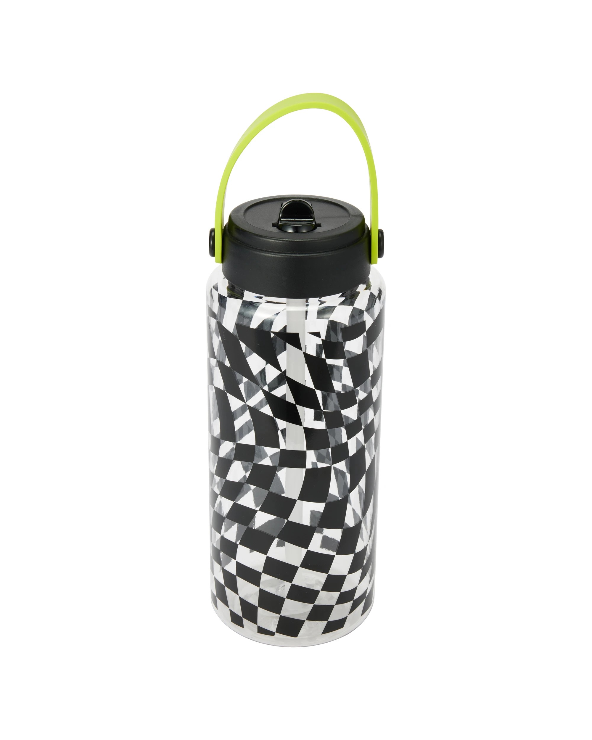3 1L Drink Bottle with Handle - Wave Check, 3 of 6