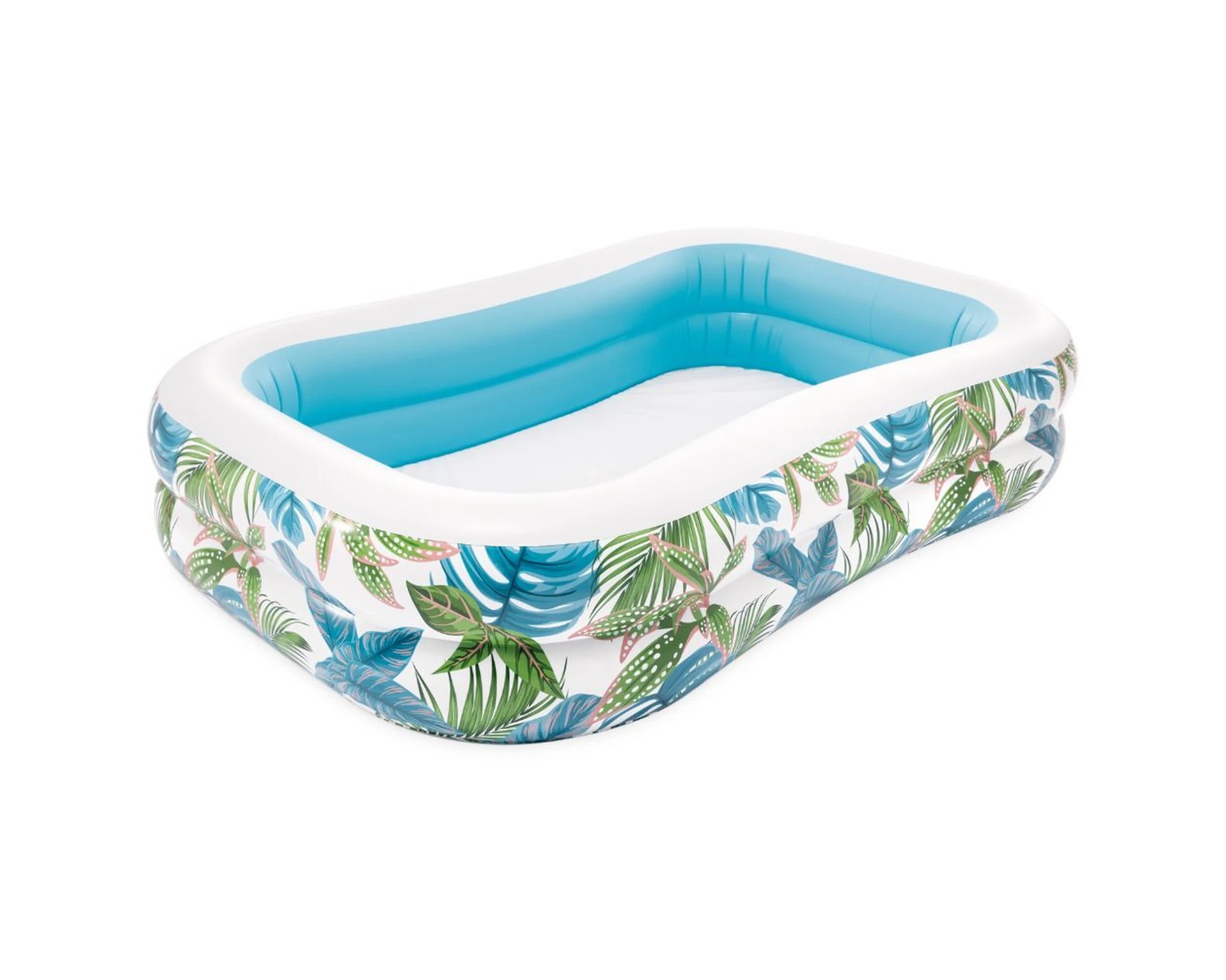 8 INTEX Tropical Swim Center Inflatable Family Pool 90In x 60In x 19In 600L - Multi, 8 of 8