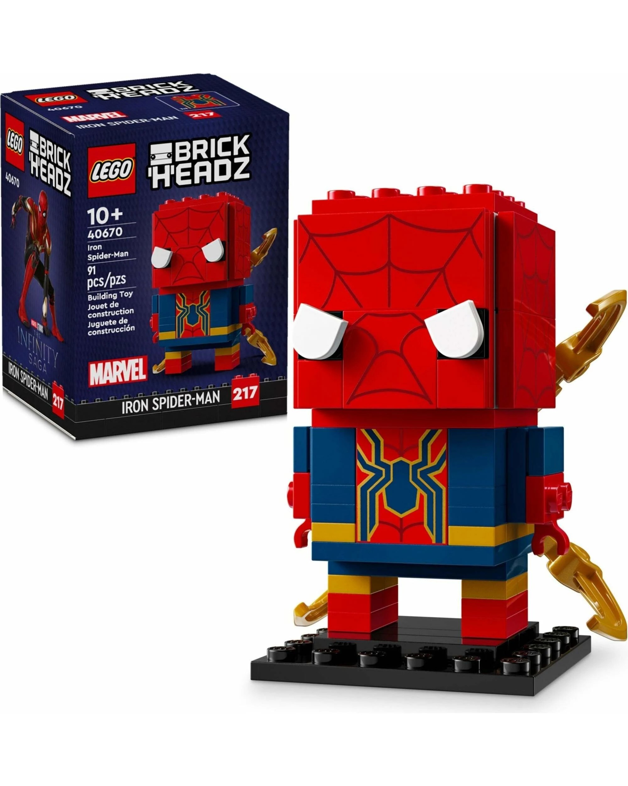 1 LEGO BrickHeadz 40670 Iron Spider-Man, 1 of 4