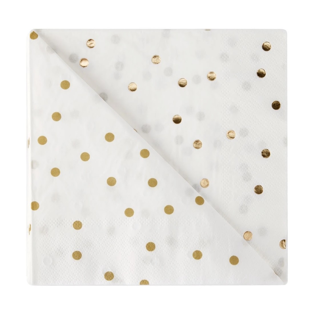 3 20 Pack Gold Print Polka Dot Napkins, 3 of 5