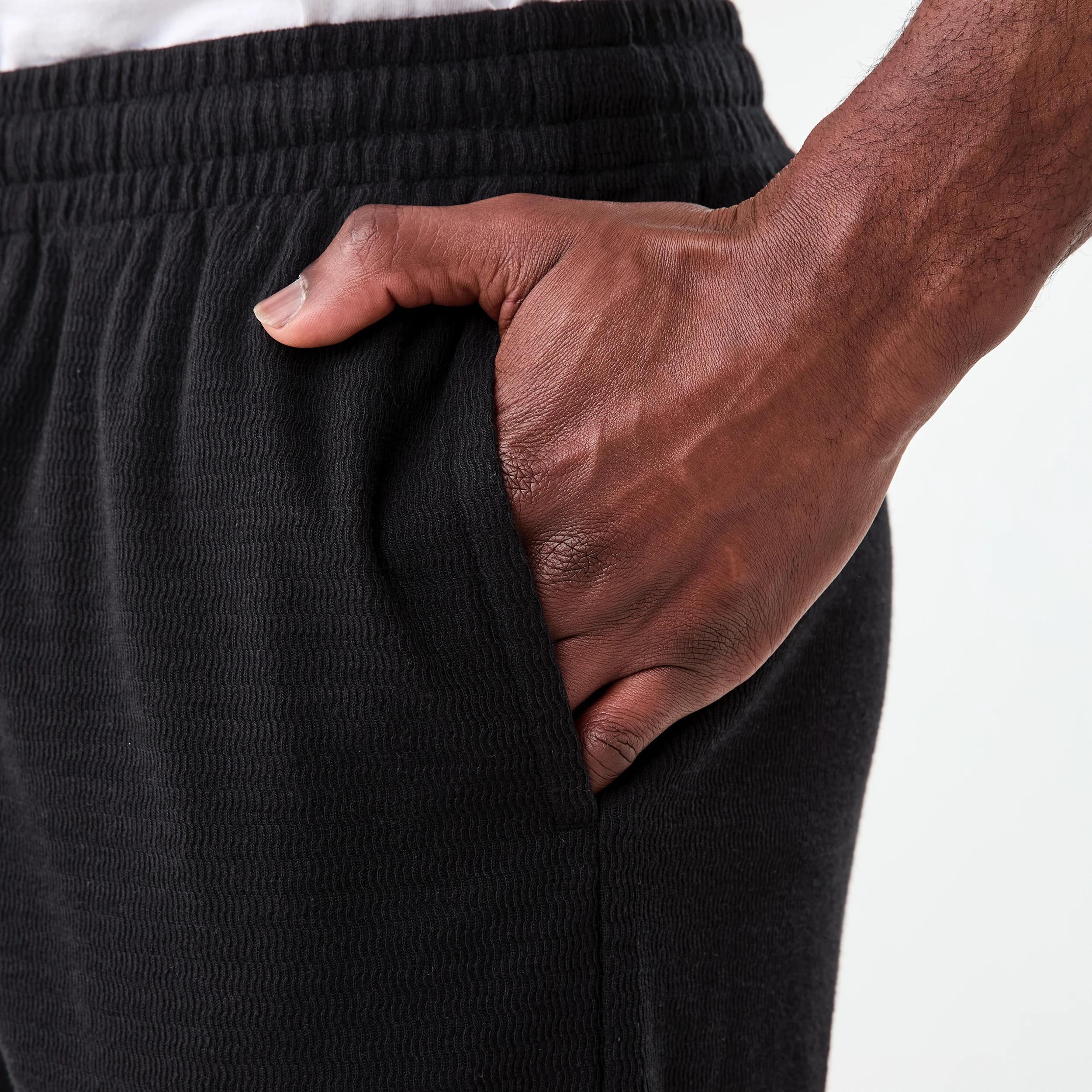 5 Washed Textured Shorts Black, 5 of 6