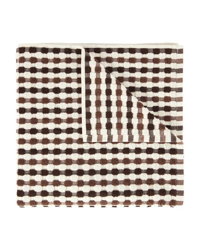 Popcorn Cotton Bath Towel - Choco