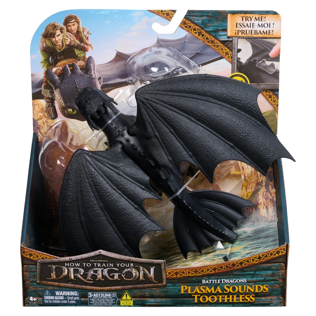 1 How To Train Your Dragon Battle Dragons: Plasma Sounds Toothless Action Figure, 1 of 9