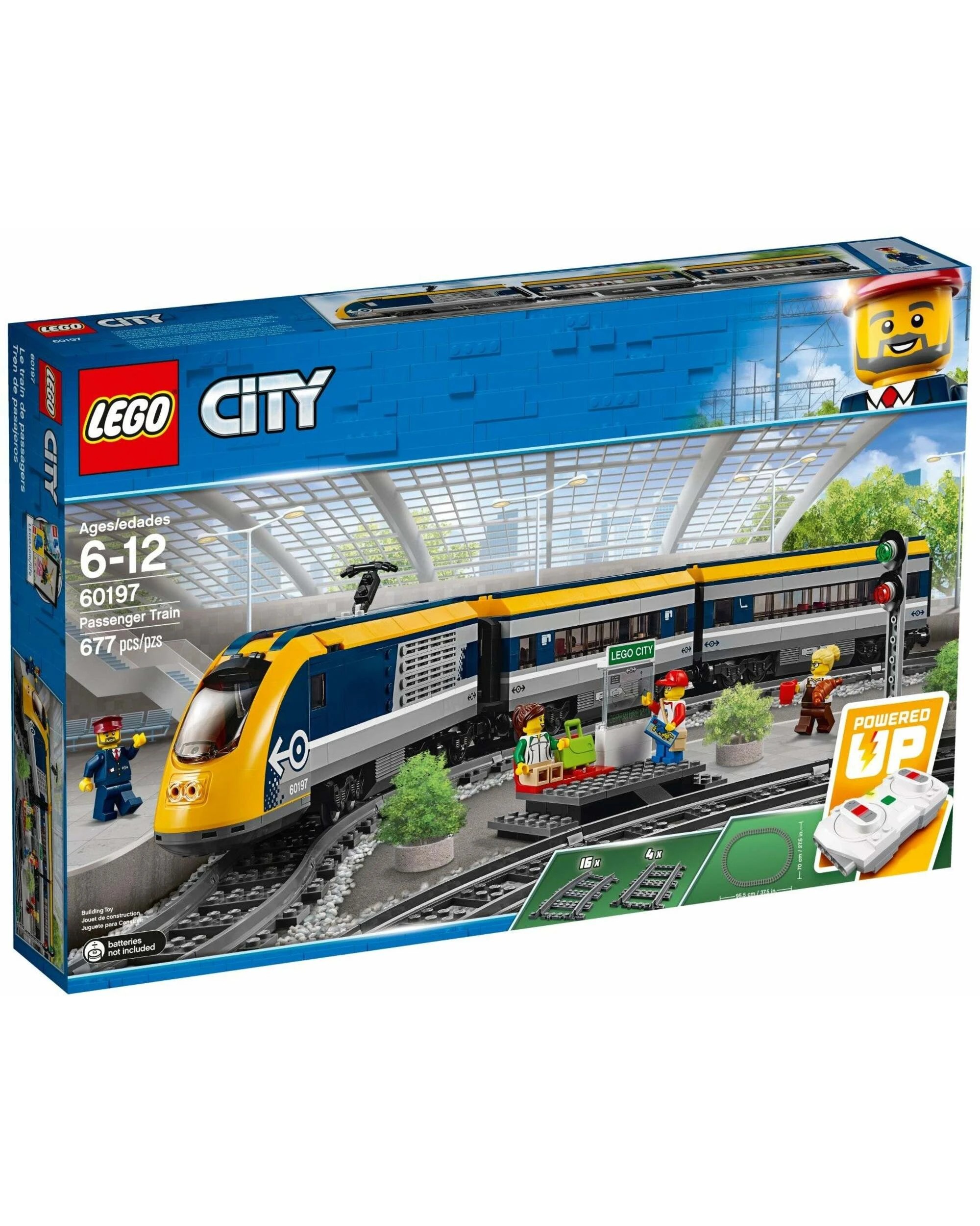 1 LEGO City Passenger Train 60197 Building Kit 677 Pieces, 1 of 2