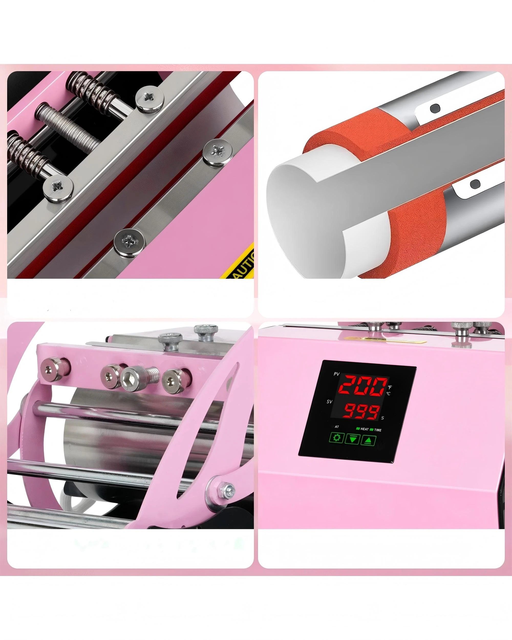 7 Advwin Heat Press for Mug 11-30 oz - Pink, 7 of 8