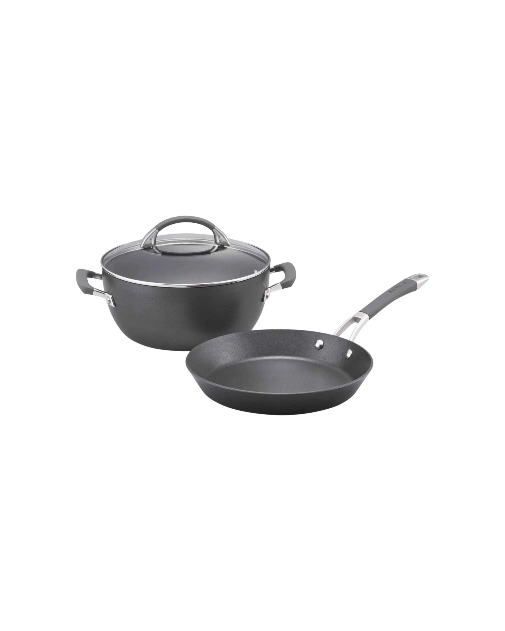1 Anolon Endurance+ Non-Stick Induction 26cm French Skillet 26cm/5.2L Covered Casserole Set - Black, 1 of 4