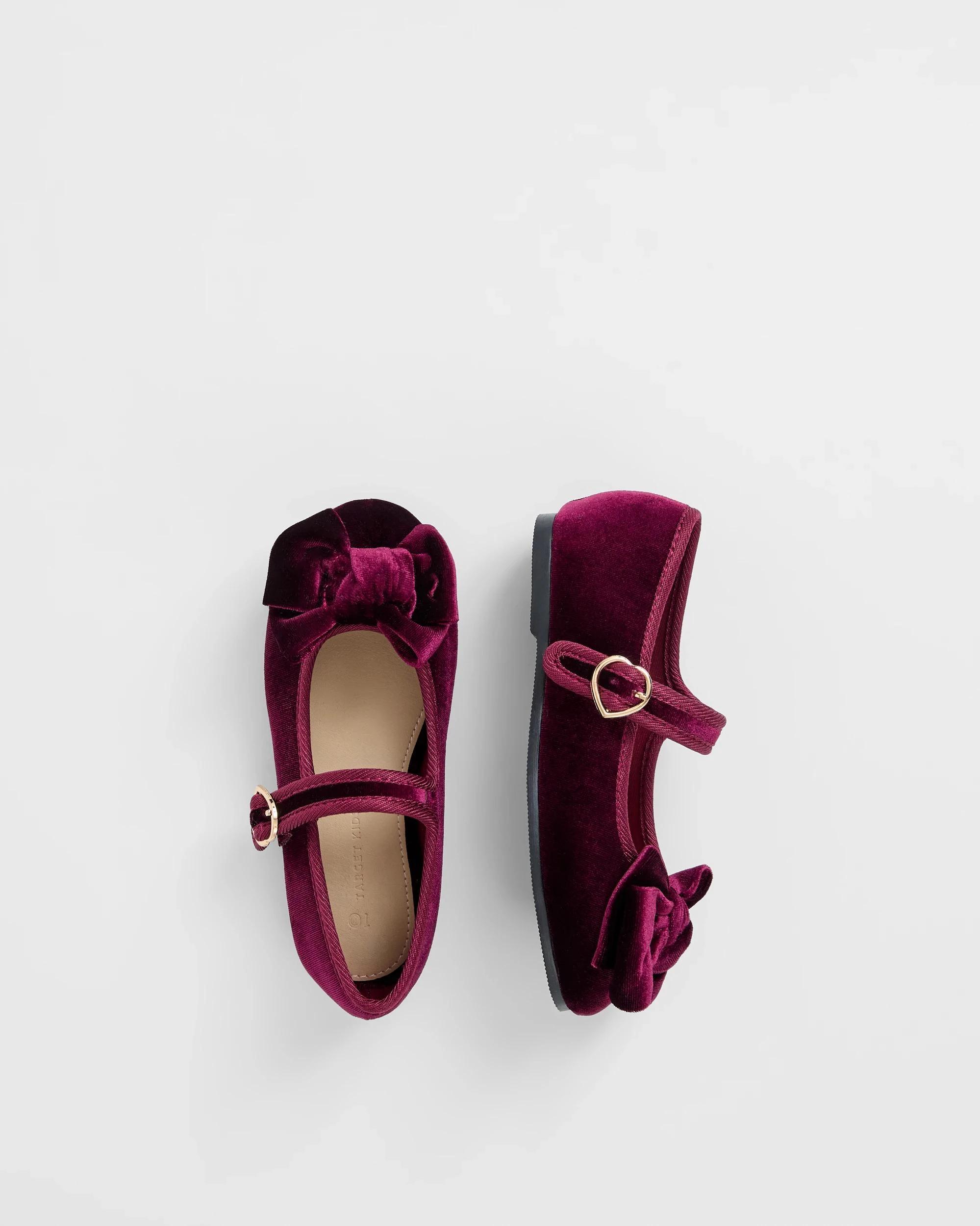 3 Target Kids Valour Bow Ballet Flats BURGUNDY, 3 of 3