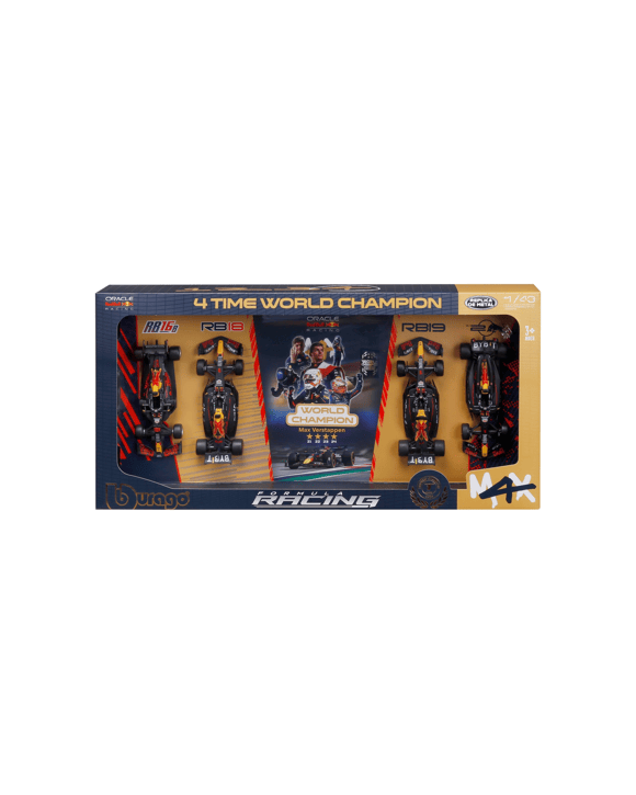 4 Piece Bburago 1:43 Oracle Red Bull Racing Set