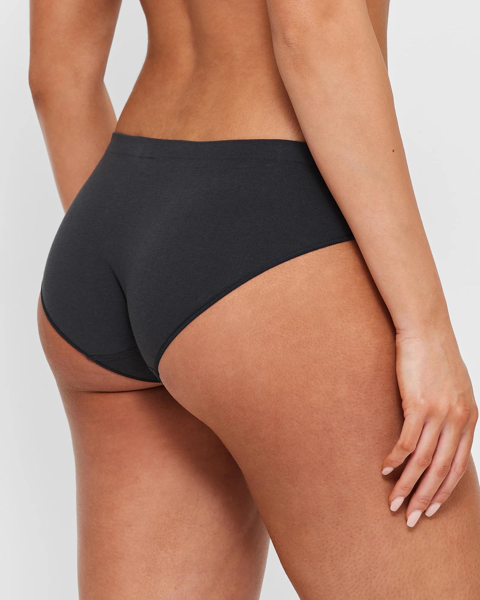 4 Bonds 2 Pack Seamless Bikini Briefs BLACK, 4 of 4