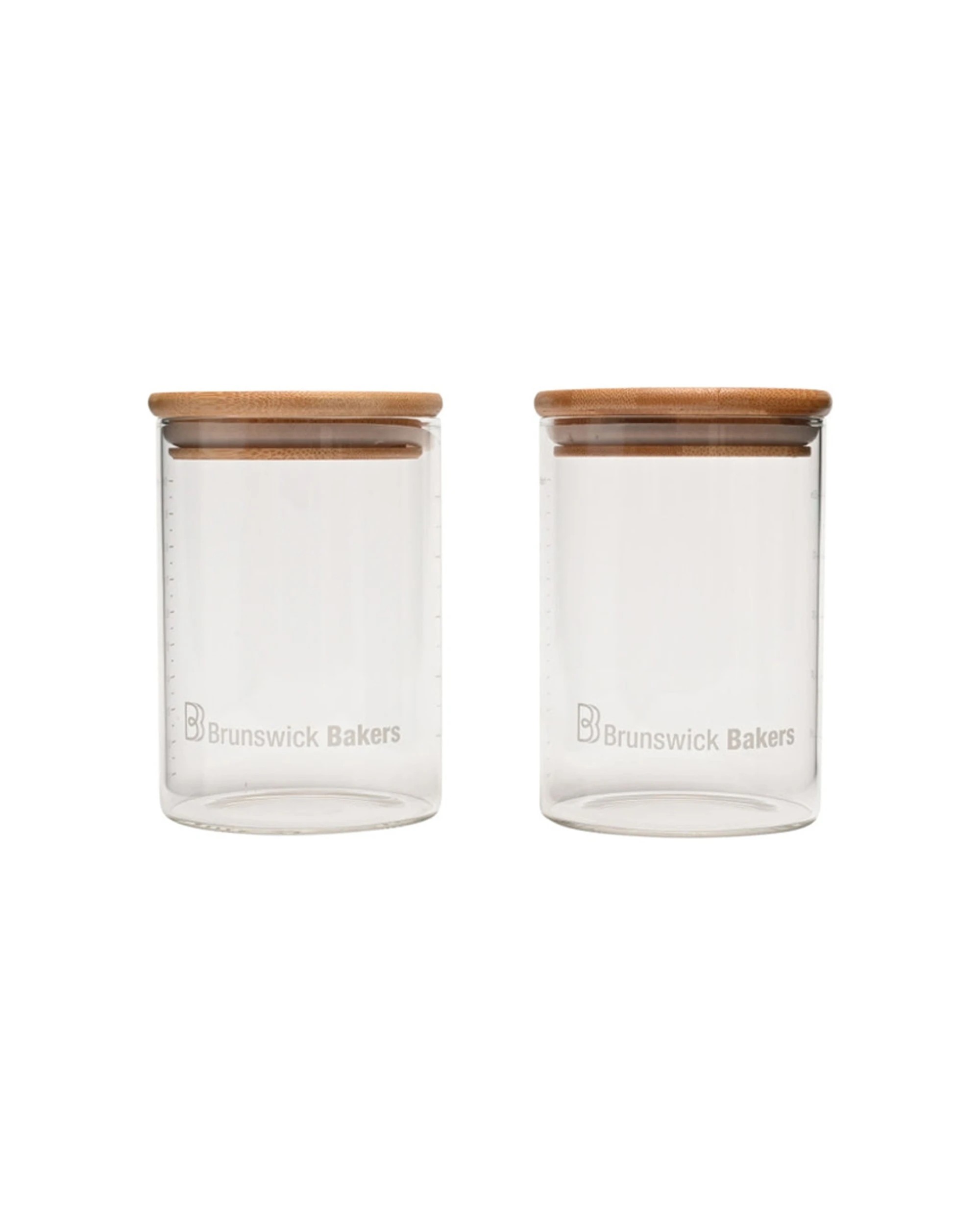 1 Brunswick Bakers 2PC Starter Jar With Bamboo Lid And Silicone Seal 500ml - Clear, 1 of 1