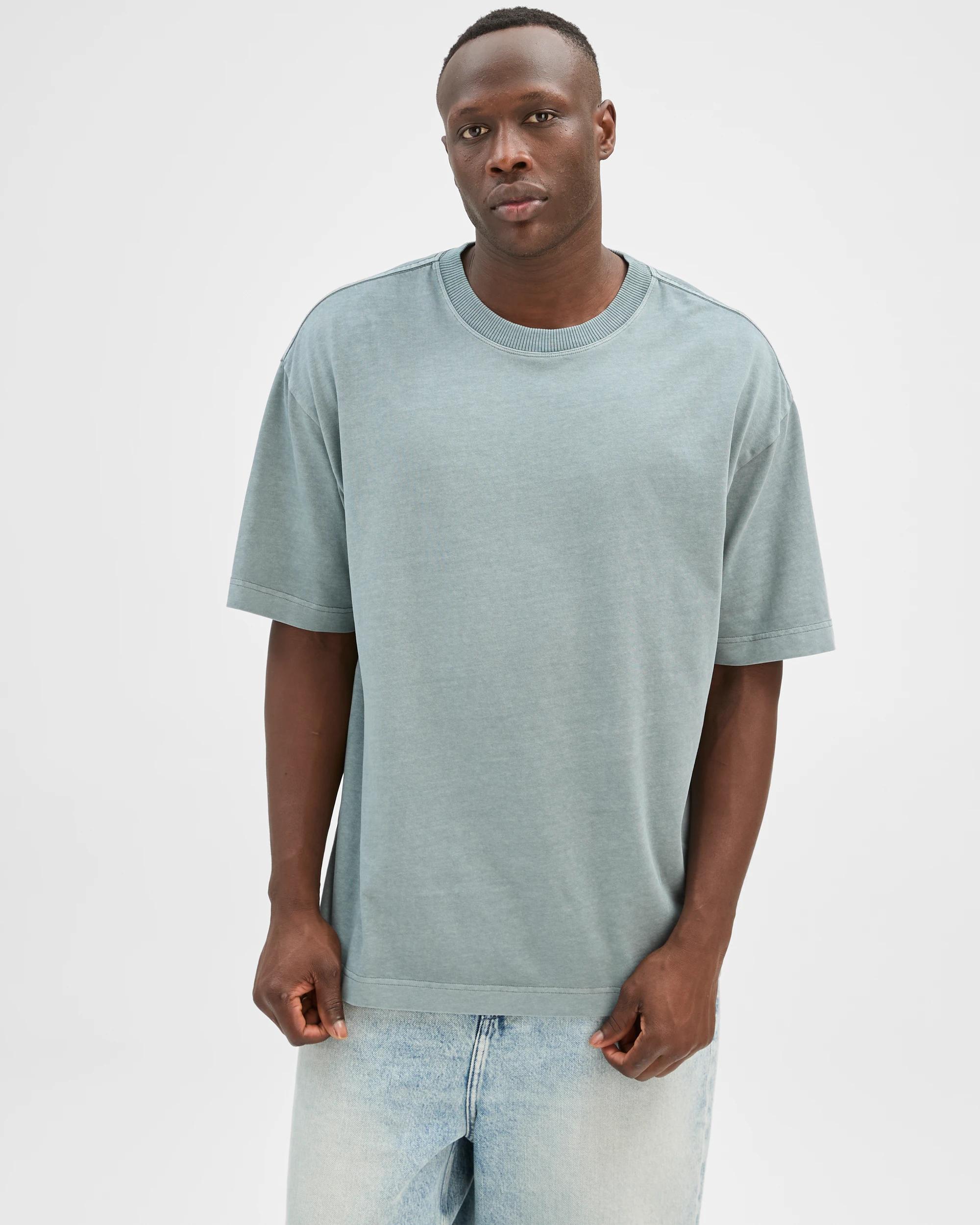 2 Commons Australian Cotton Boxy Heavyweight Core T-Shirt WASHED TROOPER, 2 of 6