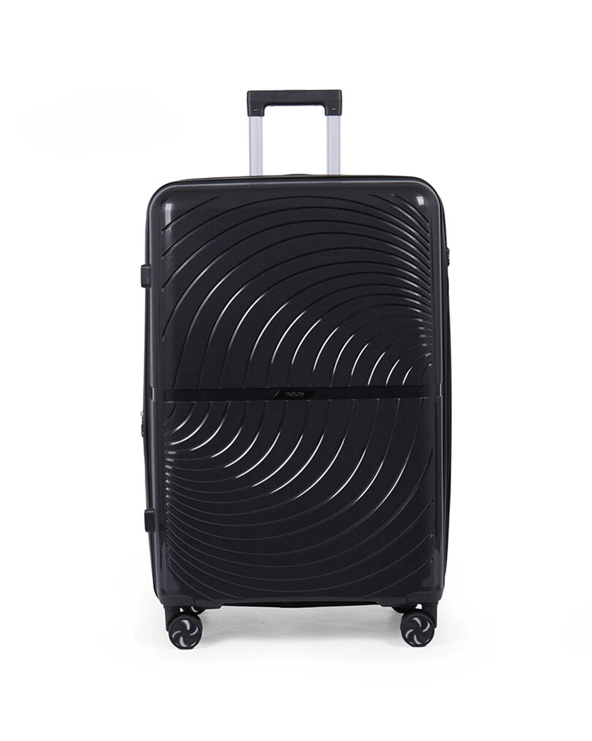 1 Paklite Solar Large Travel Luggage Suitcase Lightweight 75x50cm - Black, 1 of 9