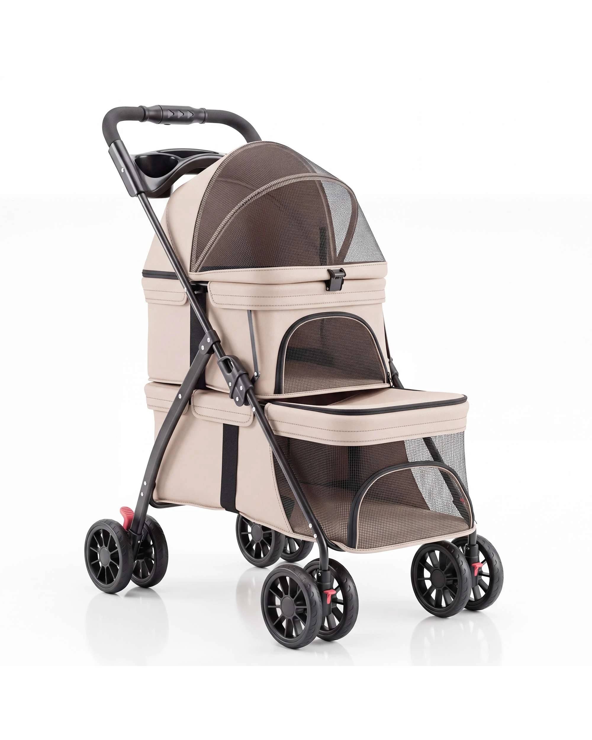 5 Advwin Pet Stroller Pram Dog Cat Carrier Travel Pushchair Foldable, 5 of 9
