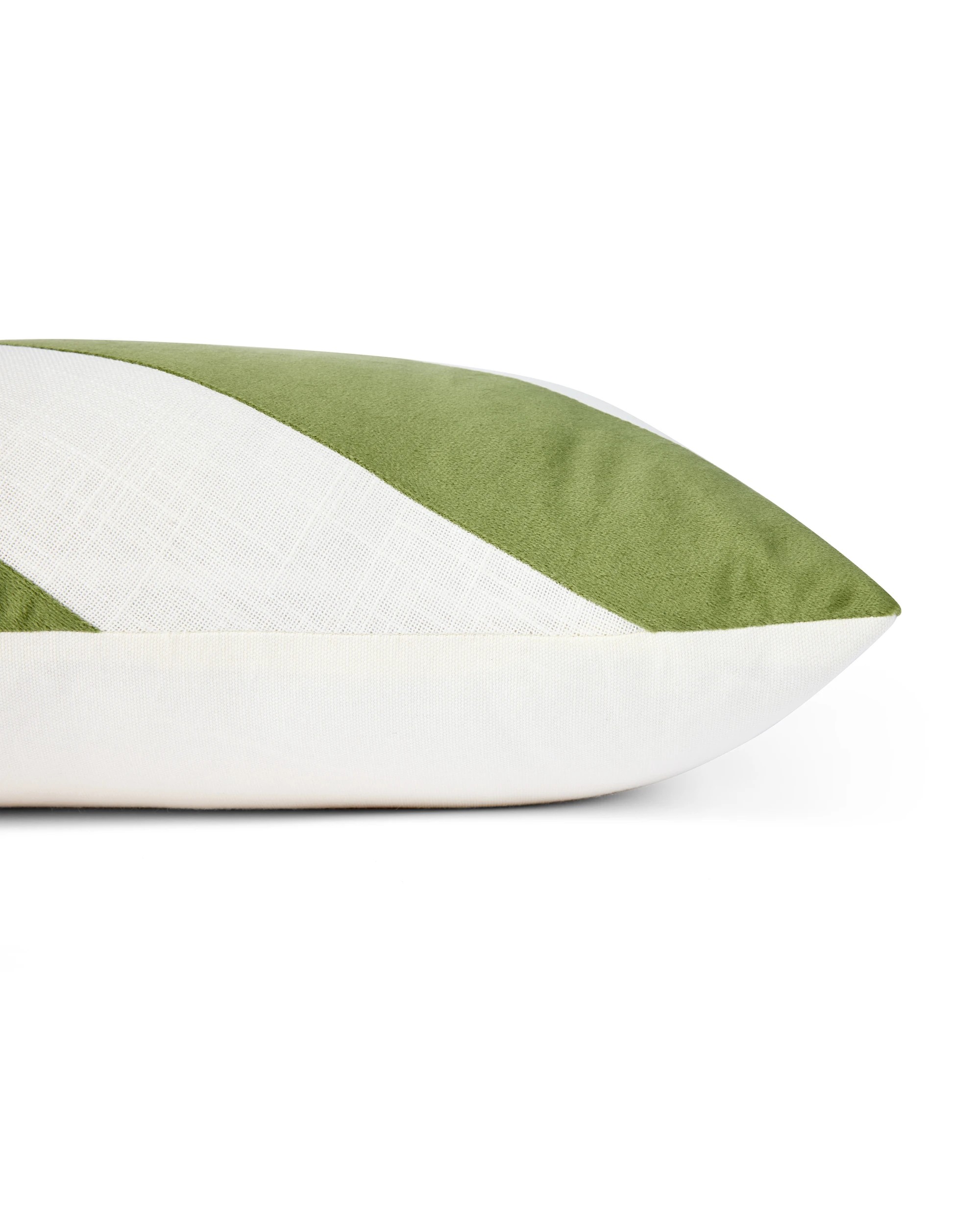 2 Diagonal Stripe Cushion - Sage, 2 of 4