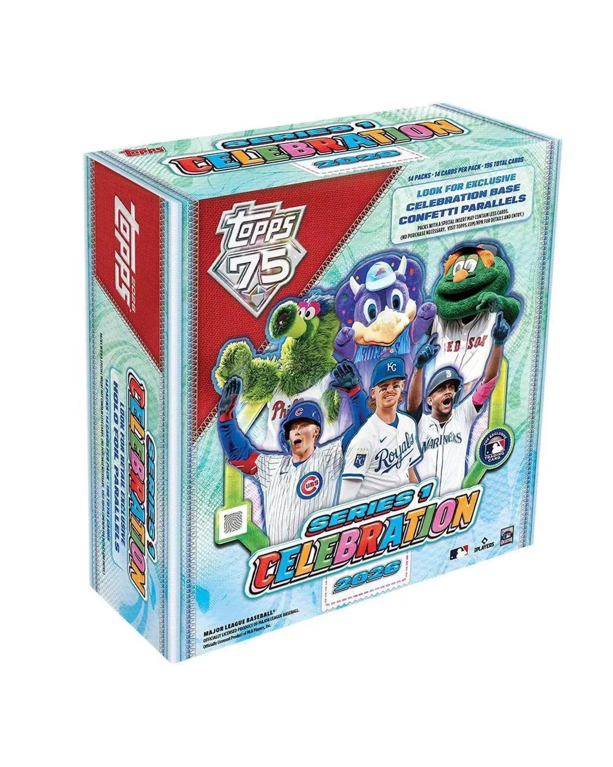 1 Topps 2026 MLB Series 1 Baseball Celebration Mega Box, 1 of 7