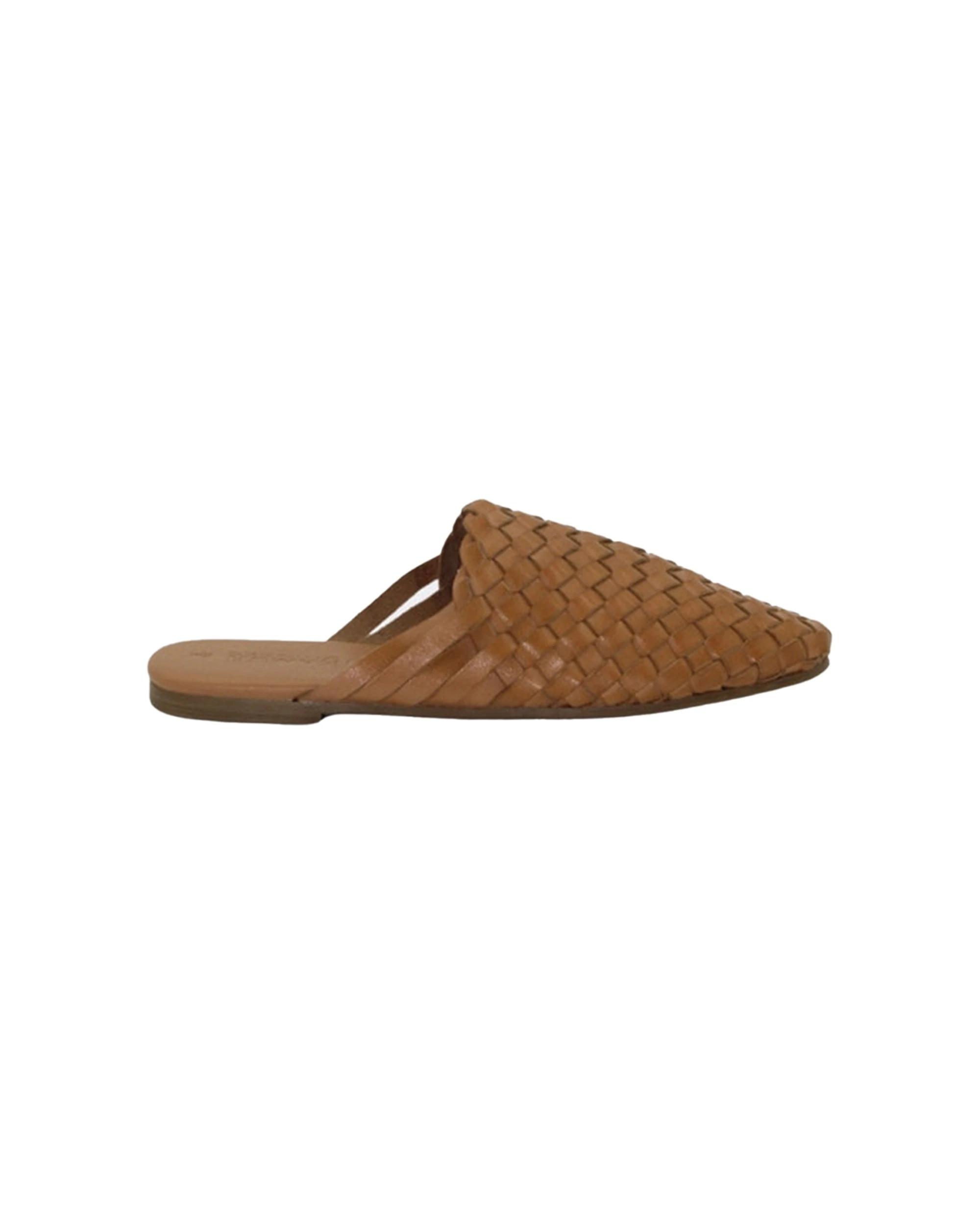 1 Human Shoes Barland Women's Mule Slide Sandals Woven Leather Natural NATURAL, 1 of 3