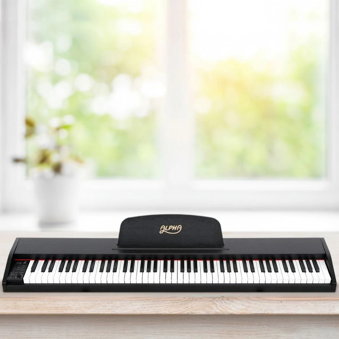 5 Alpha 88 Keys Digital Piano Keyboard Electronic w/ Stand - Black, 5 of 7