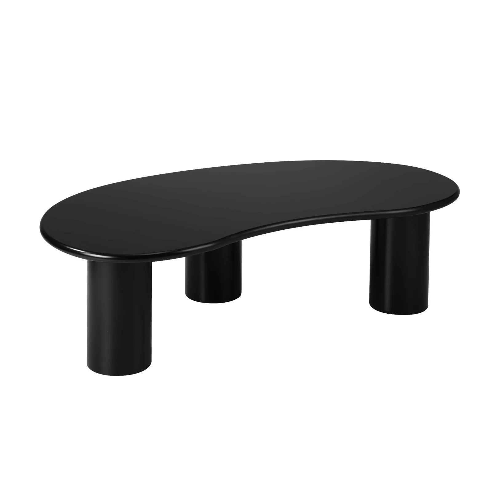 6 Oikiture Coffee Table Sofa Cafe Desk Side Tables Living Room Irregular
 - Black, 6 of 10