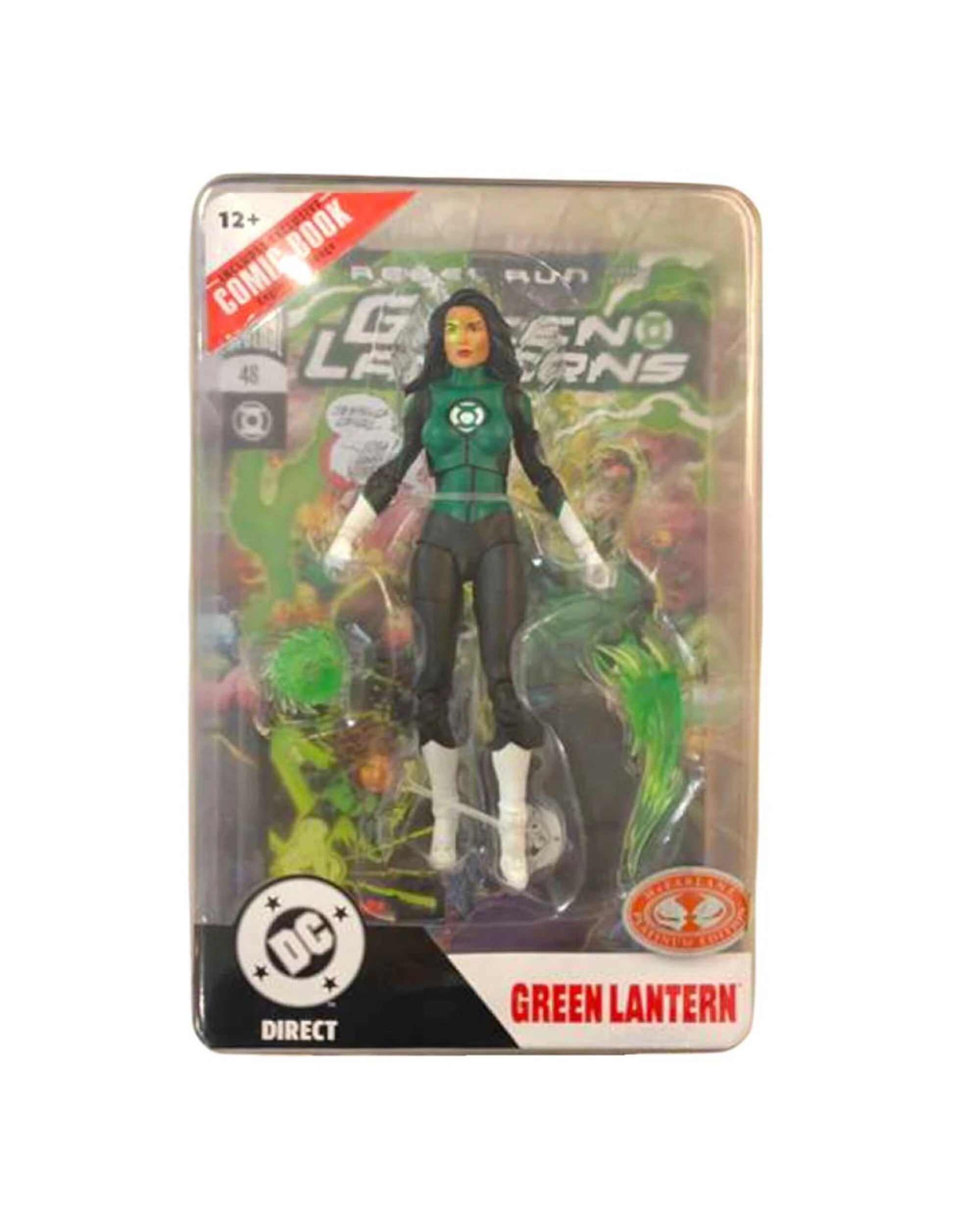 3 DC Comics - DC Mutiverse Green Lantern Jesscia Cruz (Green Lanterns #48) 7" Action Figure with Comic, 3 of 5