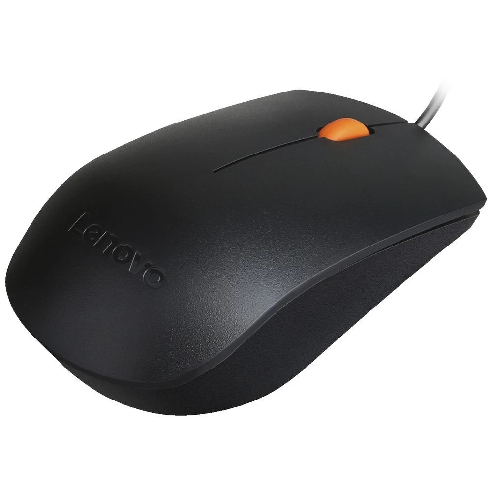 2 Lenovo 300 Wired Mouse Black, 2 of 4