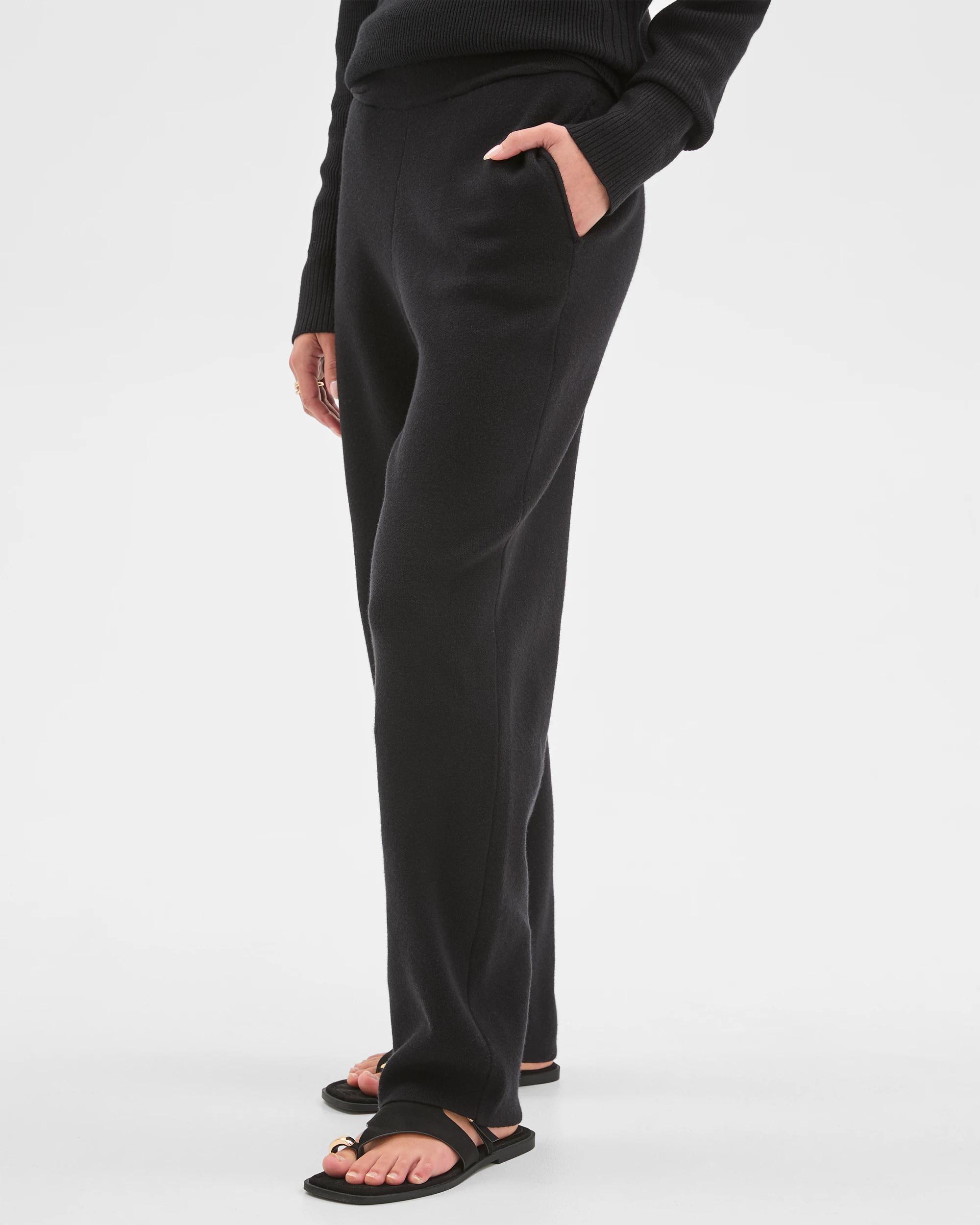 5 Target Petites Petites Clean Knit Pants BLACK, 5 of 7