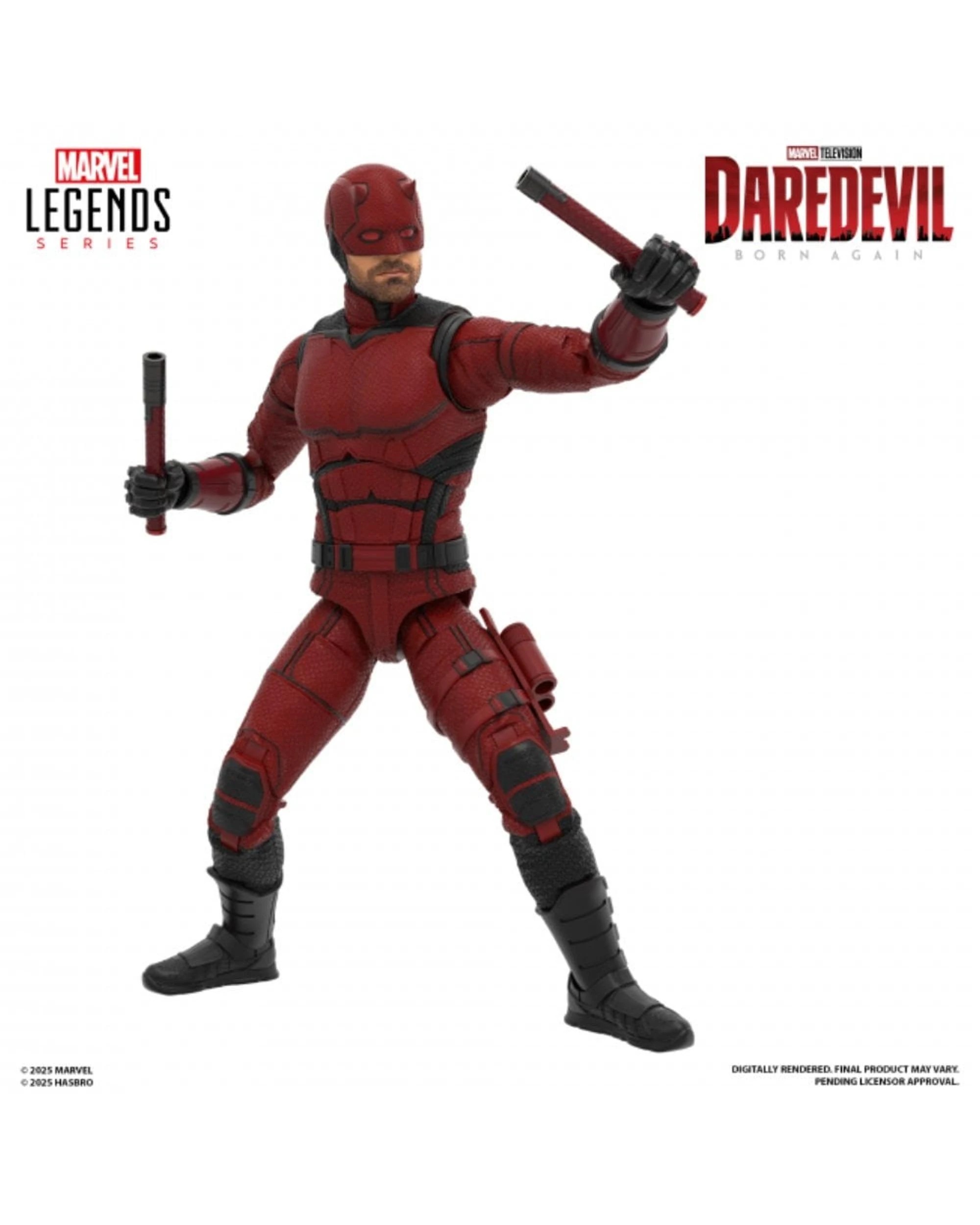 3 Marvel Legends Series Daredevil: Born Again Daredevil Action Figure, 3 of 3
