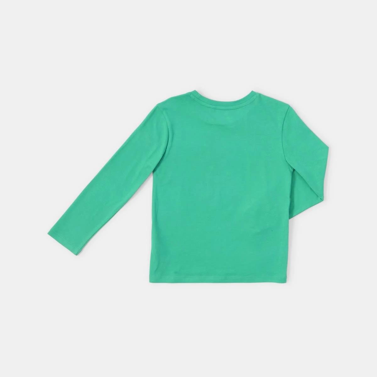 8 Long Sleeve Print T-shirt Grn Dino, 8 of 8